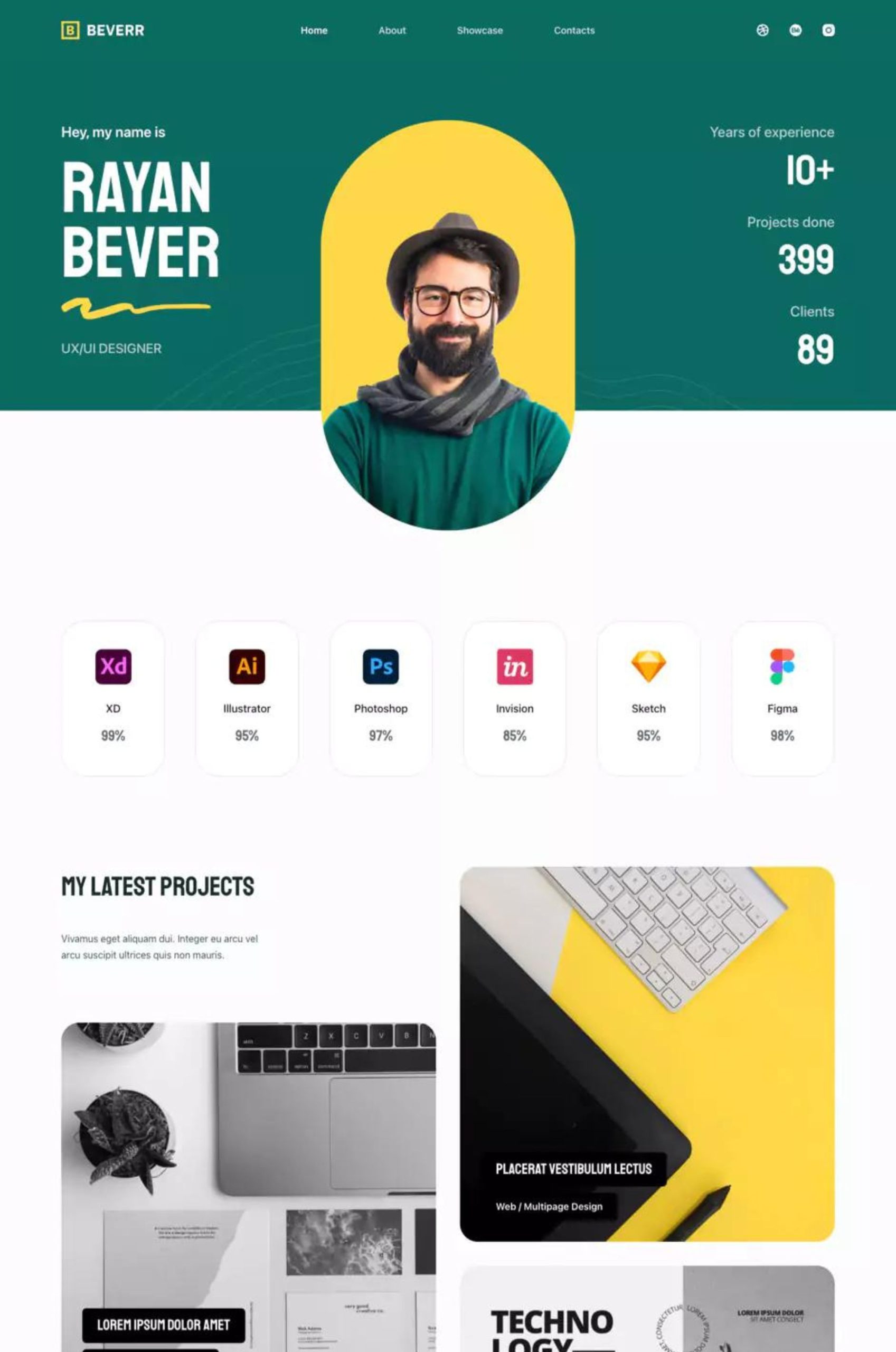 Portfolio & Creative wordpress templates