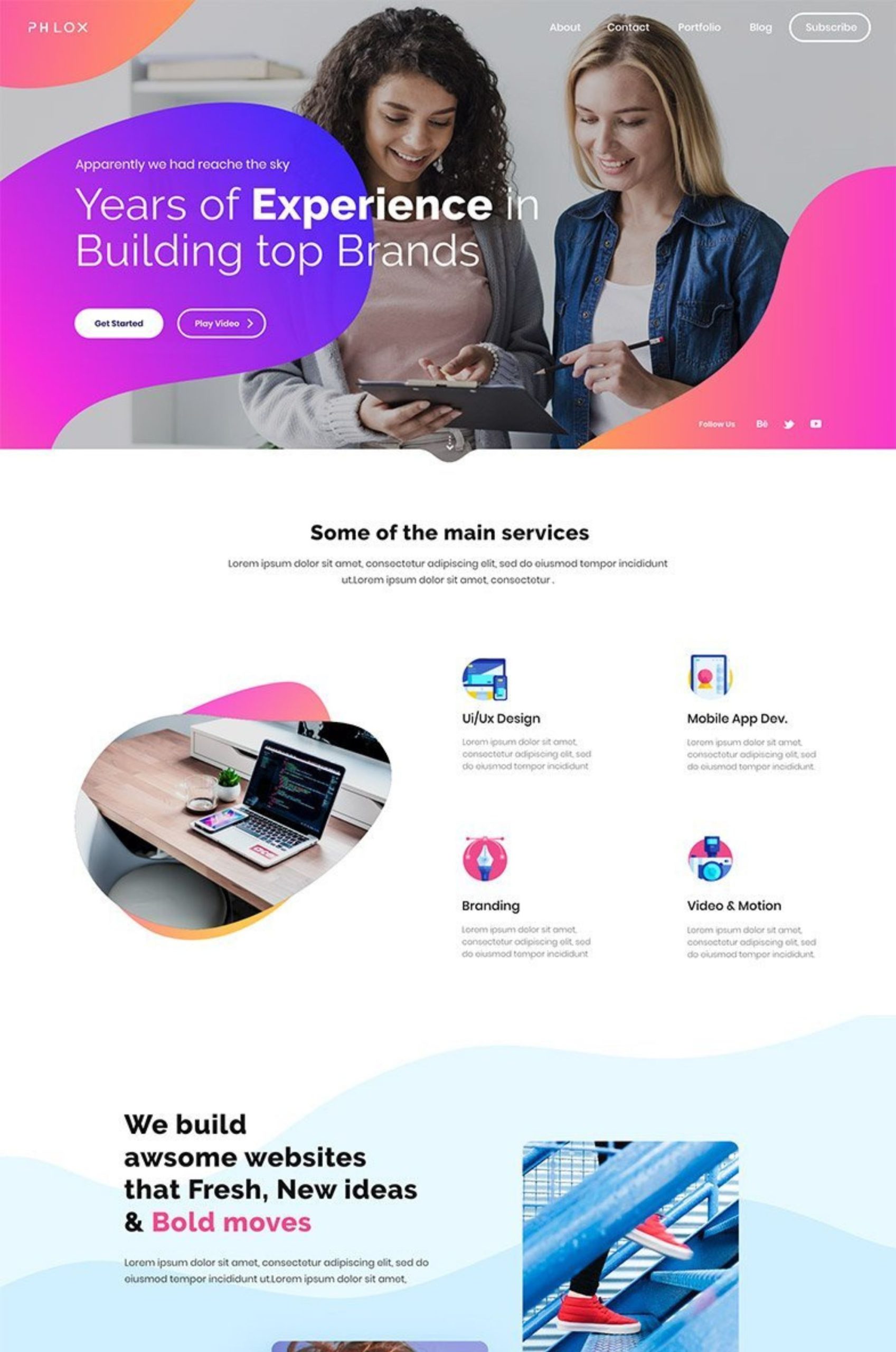 Agency Web WordPress Elementor Template