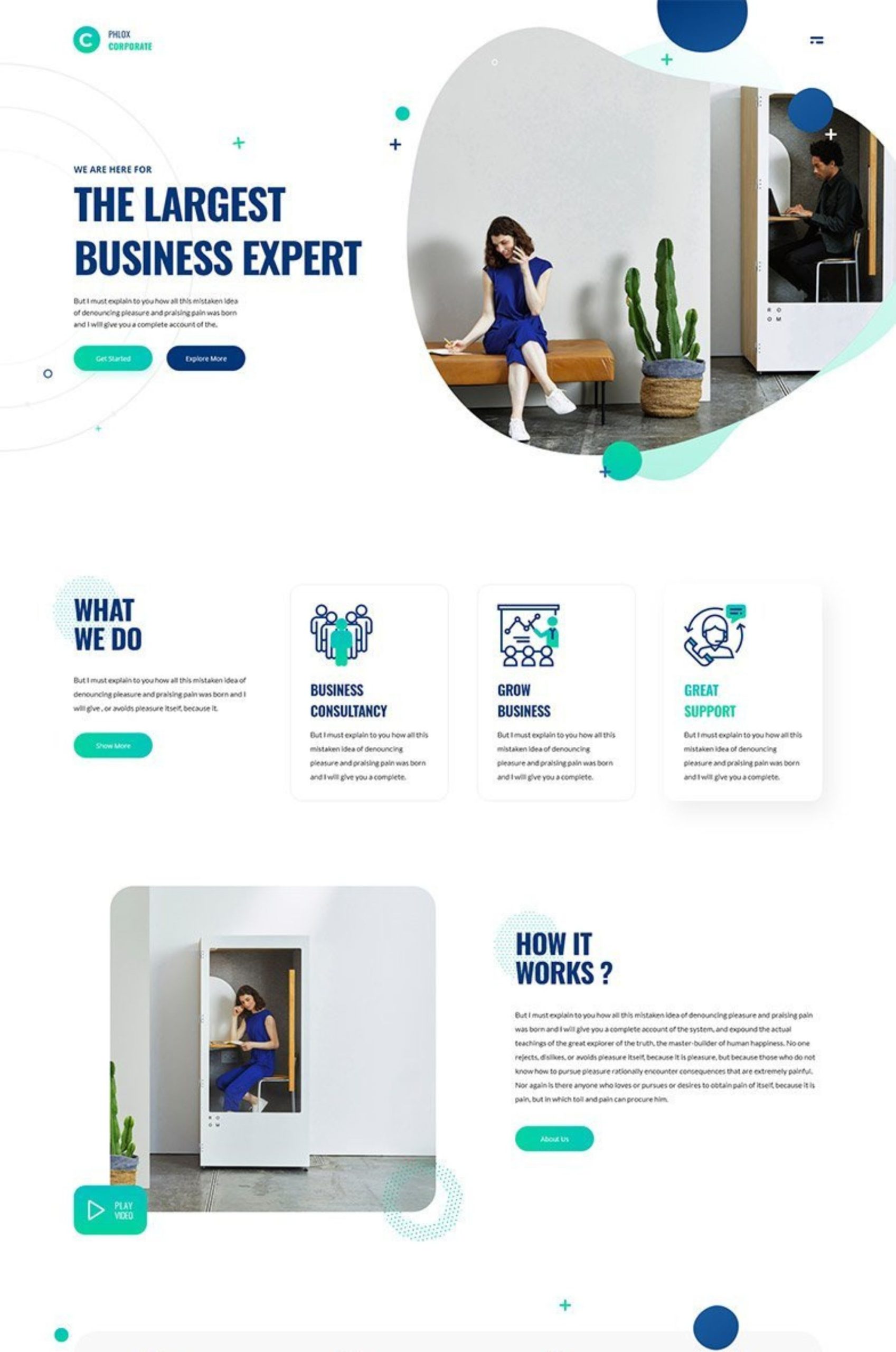 Corporate WordPress Elementor Website Template