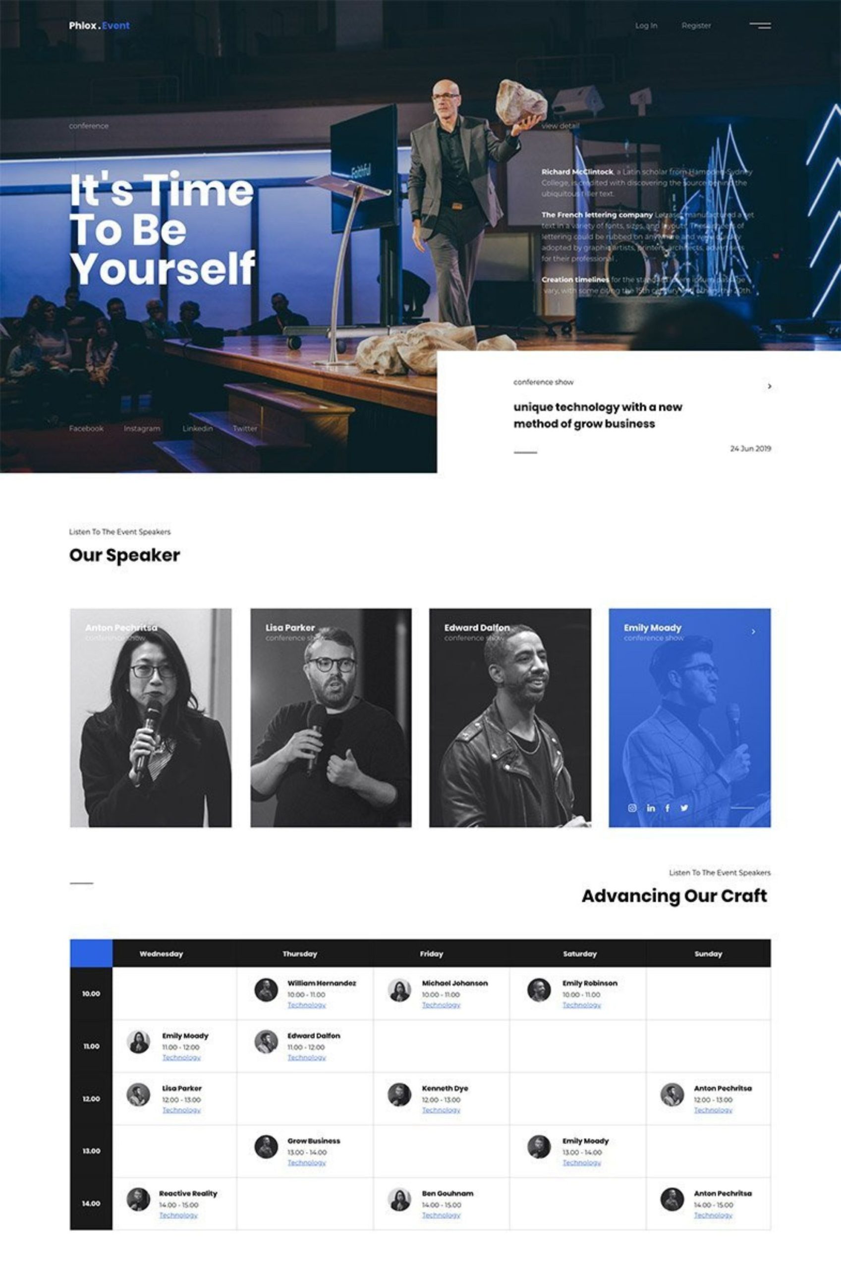 Event Elementor Website Template