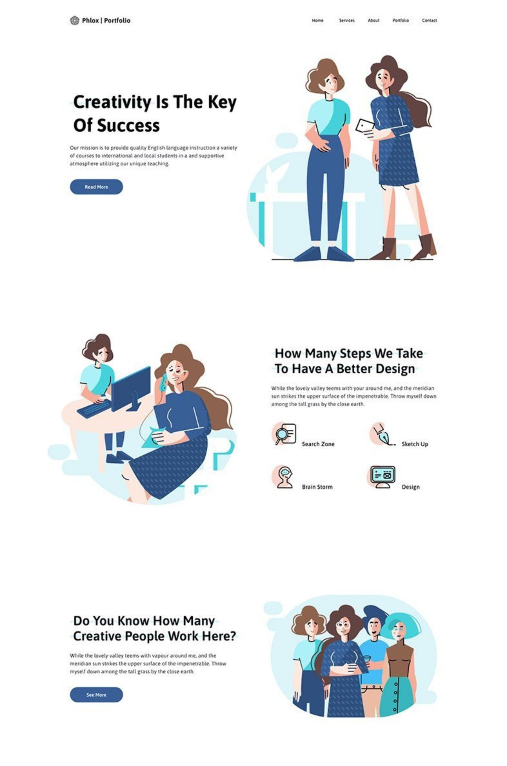 Creative Portfolio Elementor Website Template