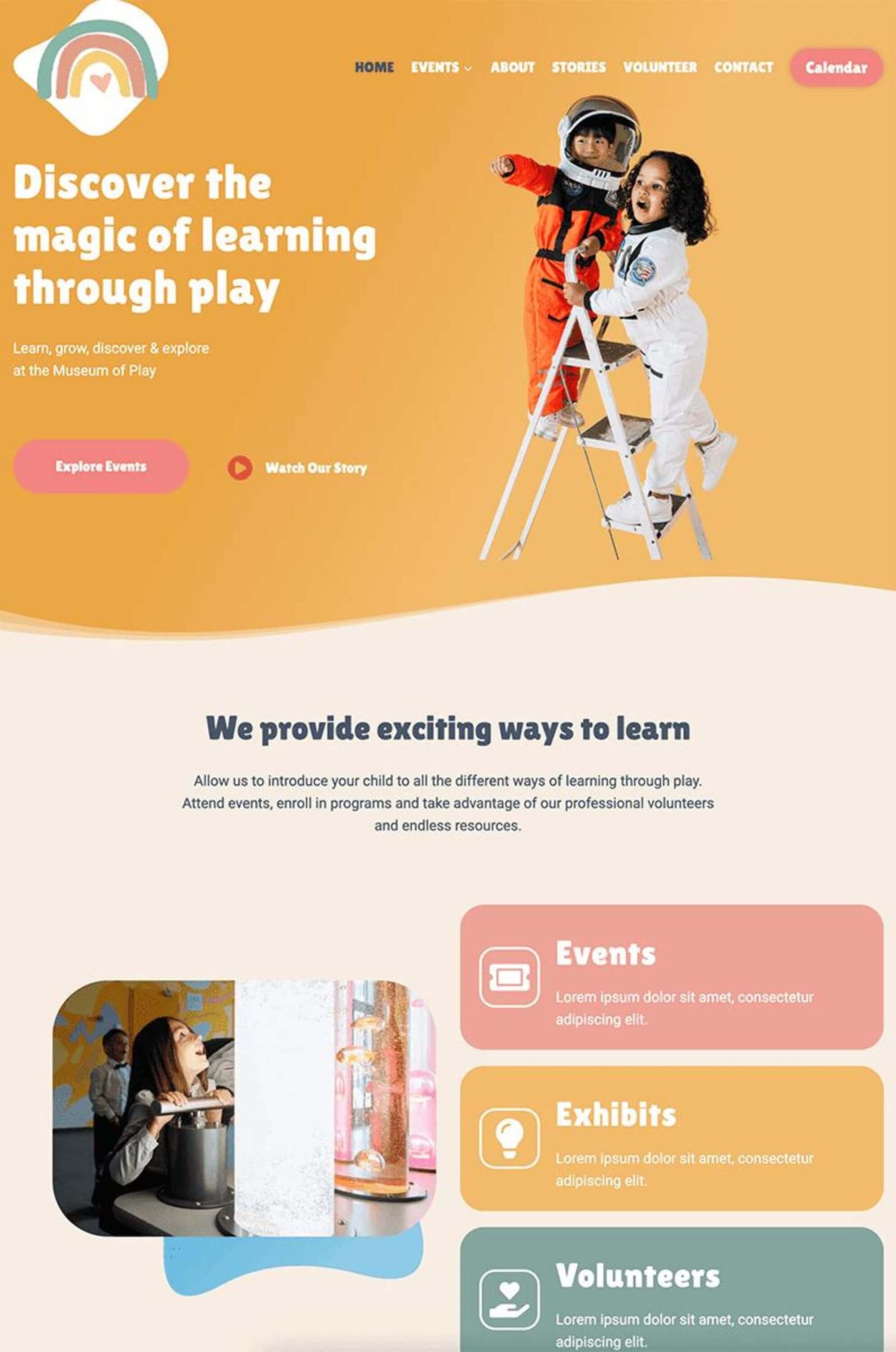 Children’s Museum Gutenberg WordPress Template