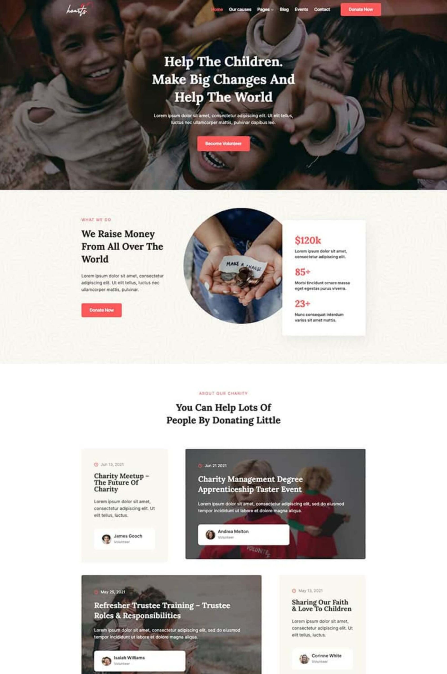 Child NGO WordPress Gutenberg Website Template