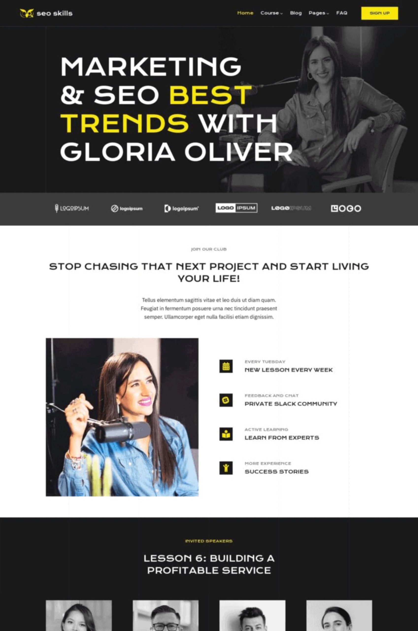 SEO Elementor Website Template