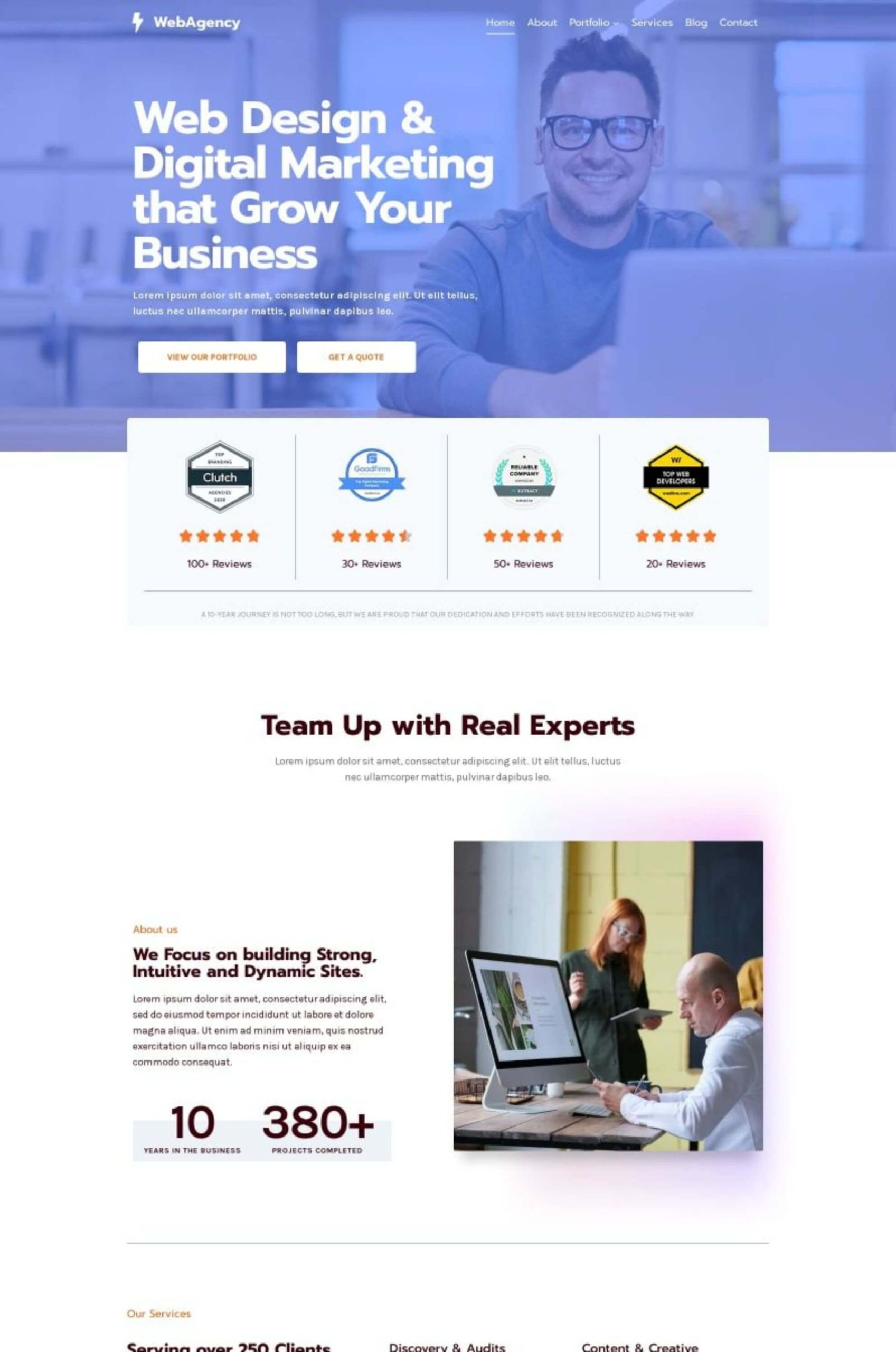 Web Agency Elementor Website Template