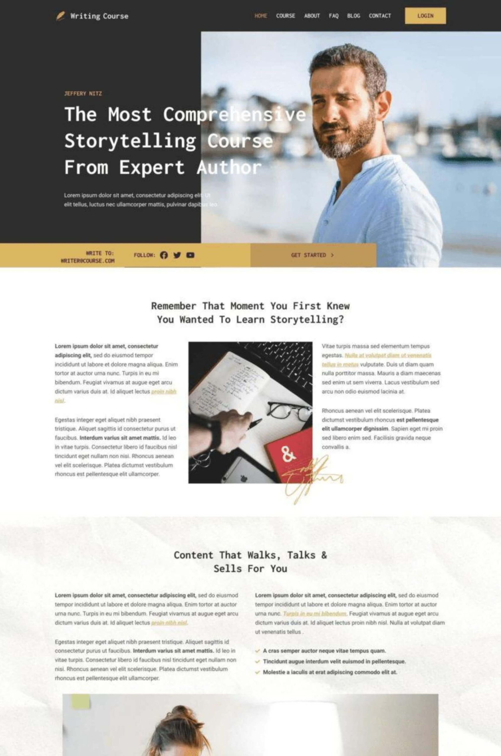 Online Course Elementor Website Template