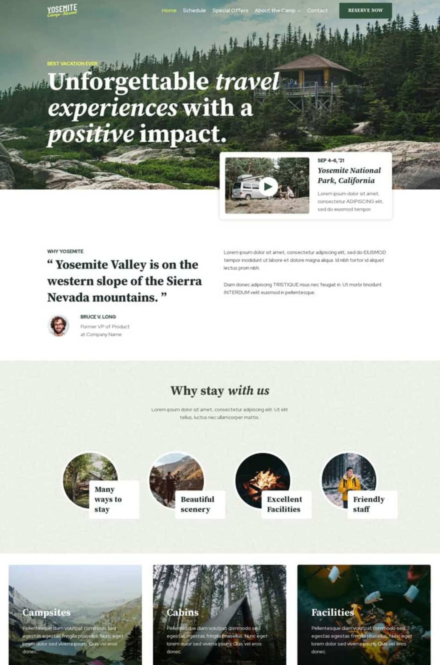 Travel Gutenberg Website Template