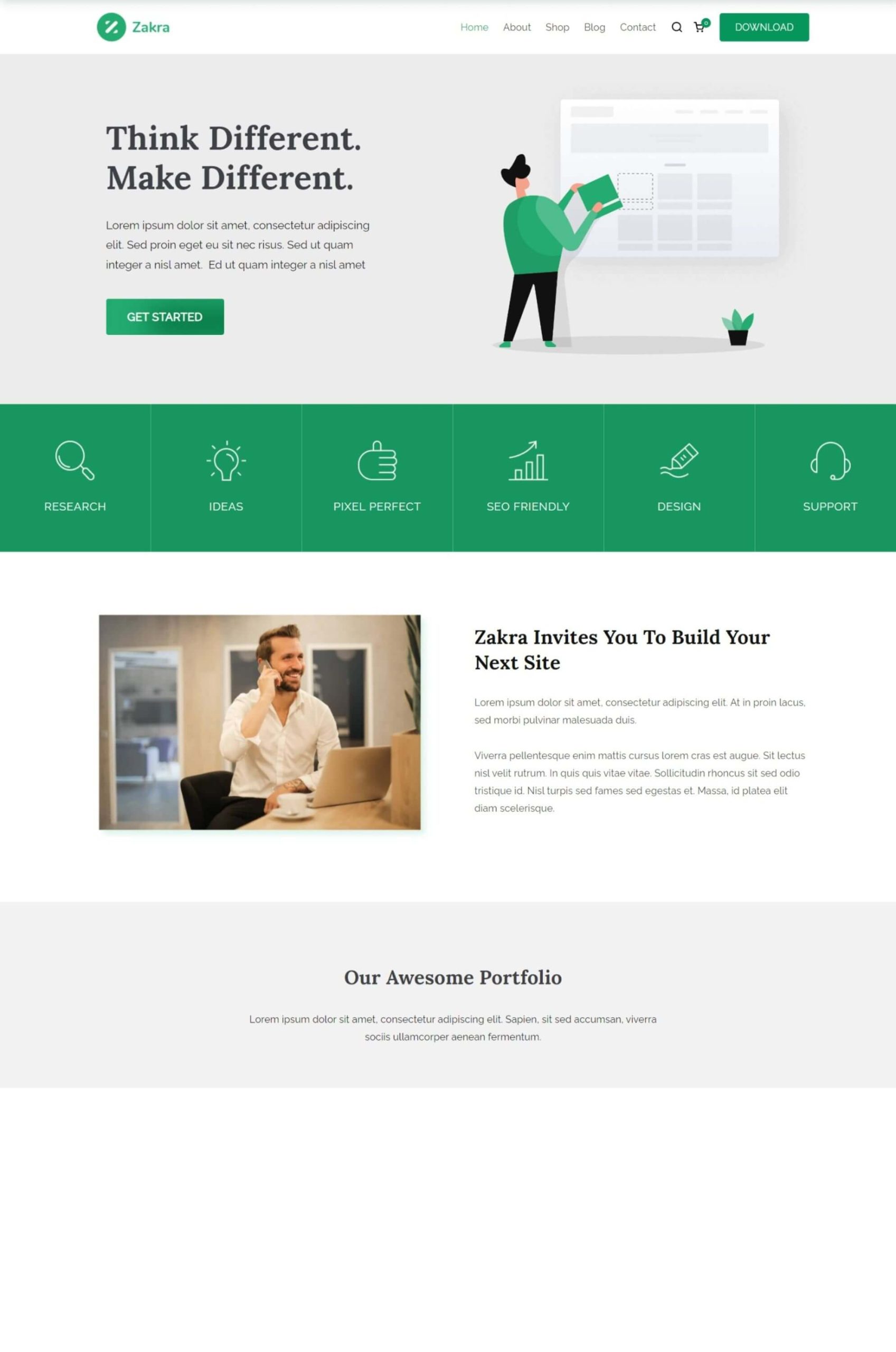 E-Commerce Agency Elementor WordPress Template