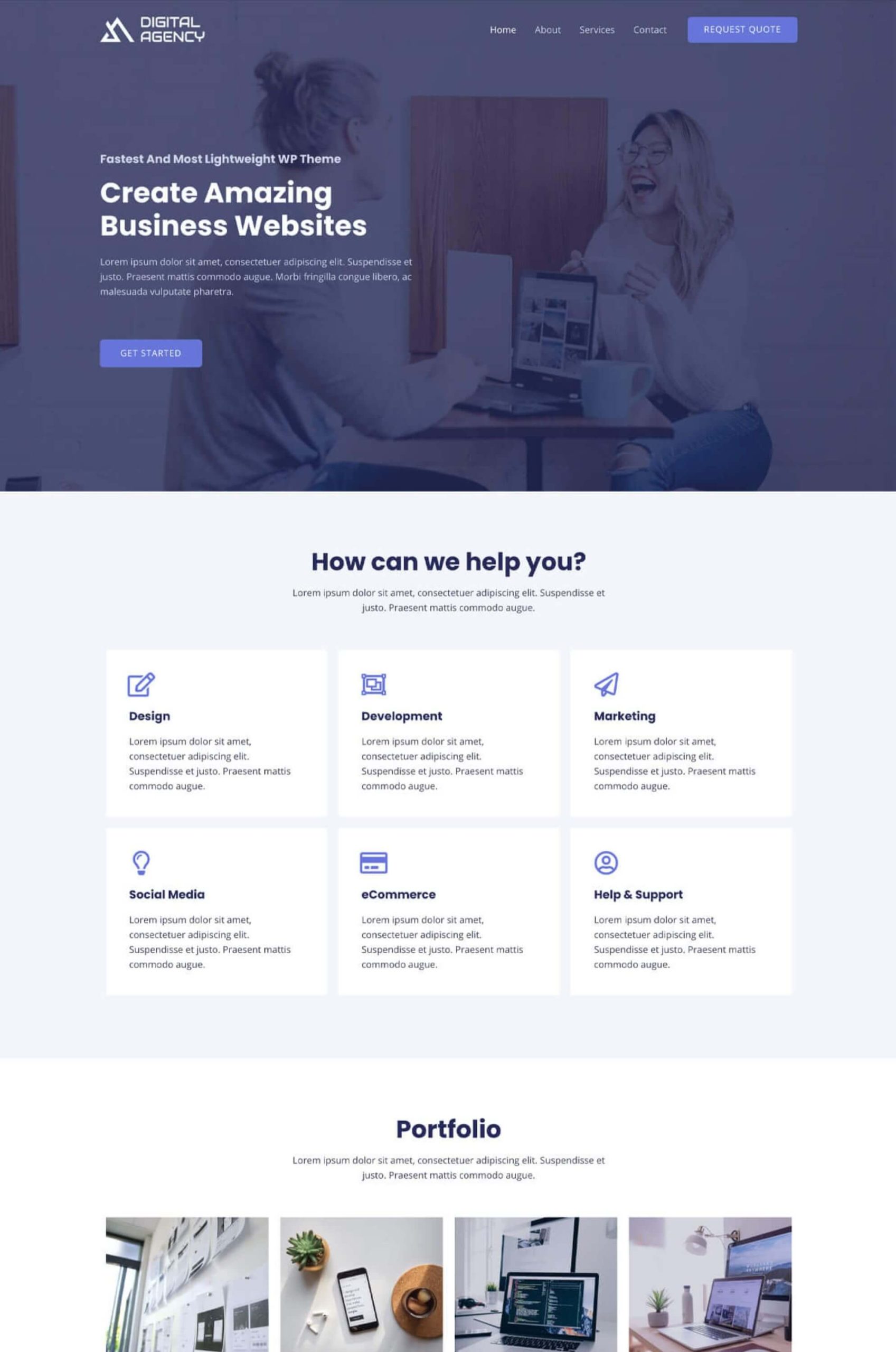 Digital Agency WordPress Gutenberg Template