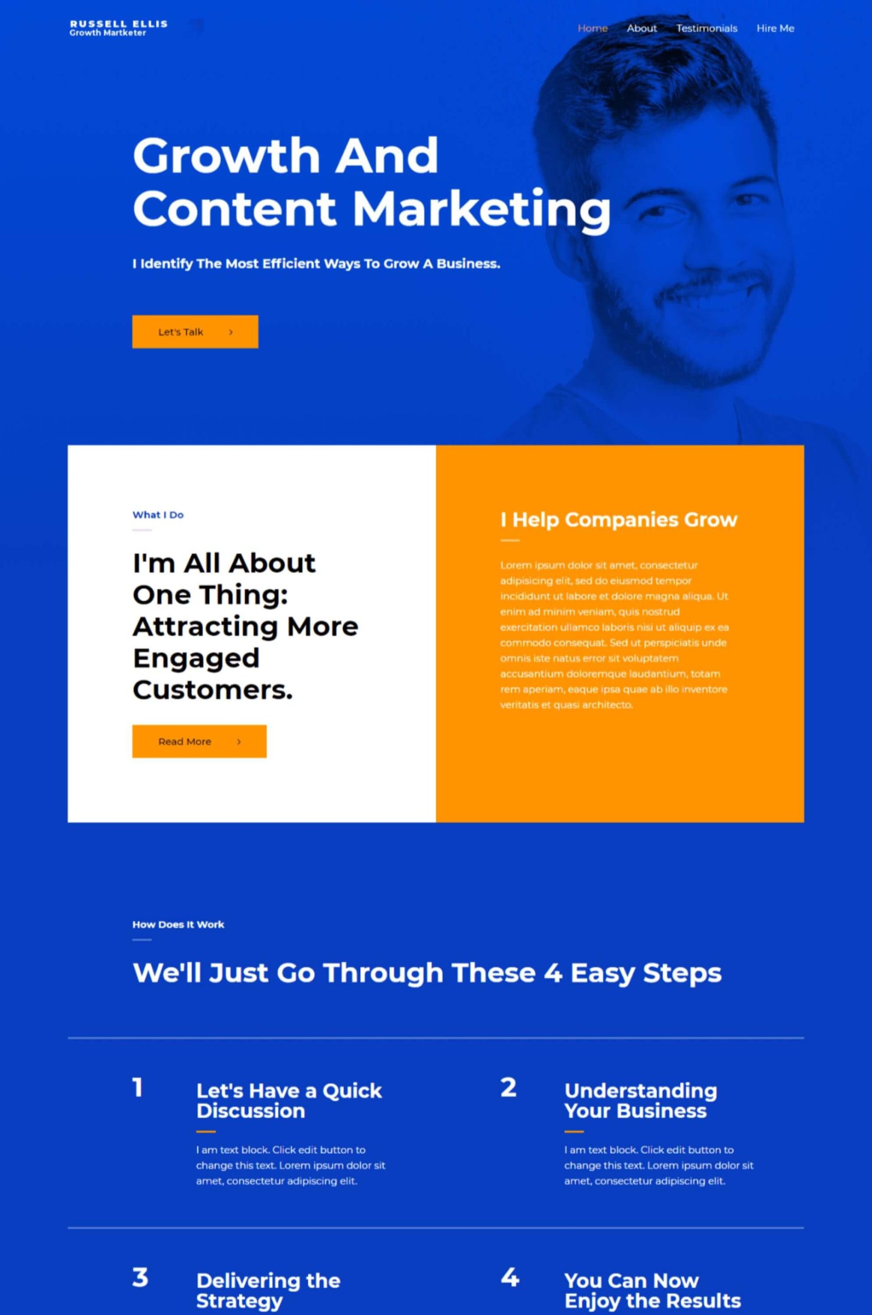 Digital Marketing Elementor Website Template