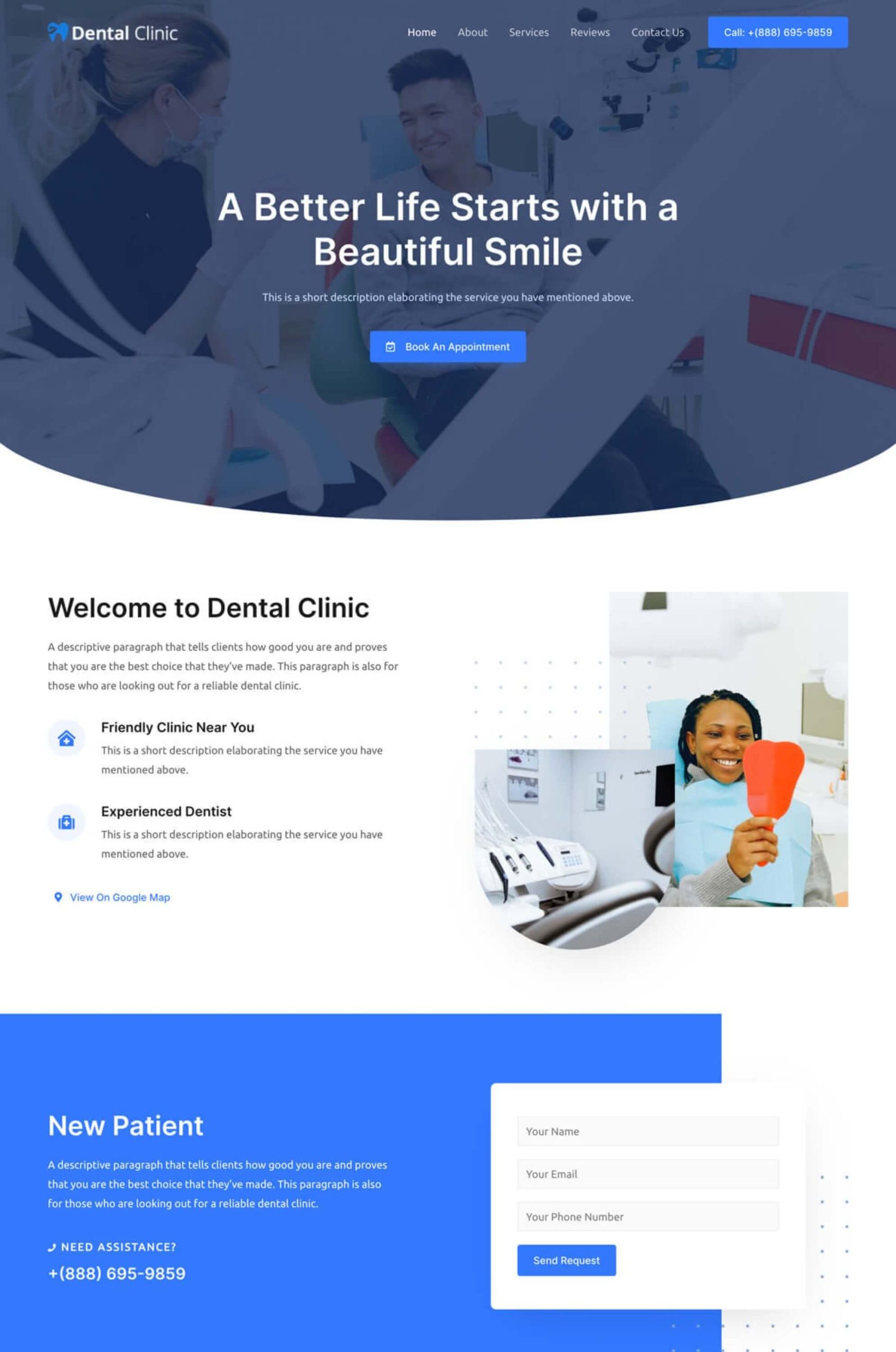 Dental Clinic Elementor Website Template