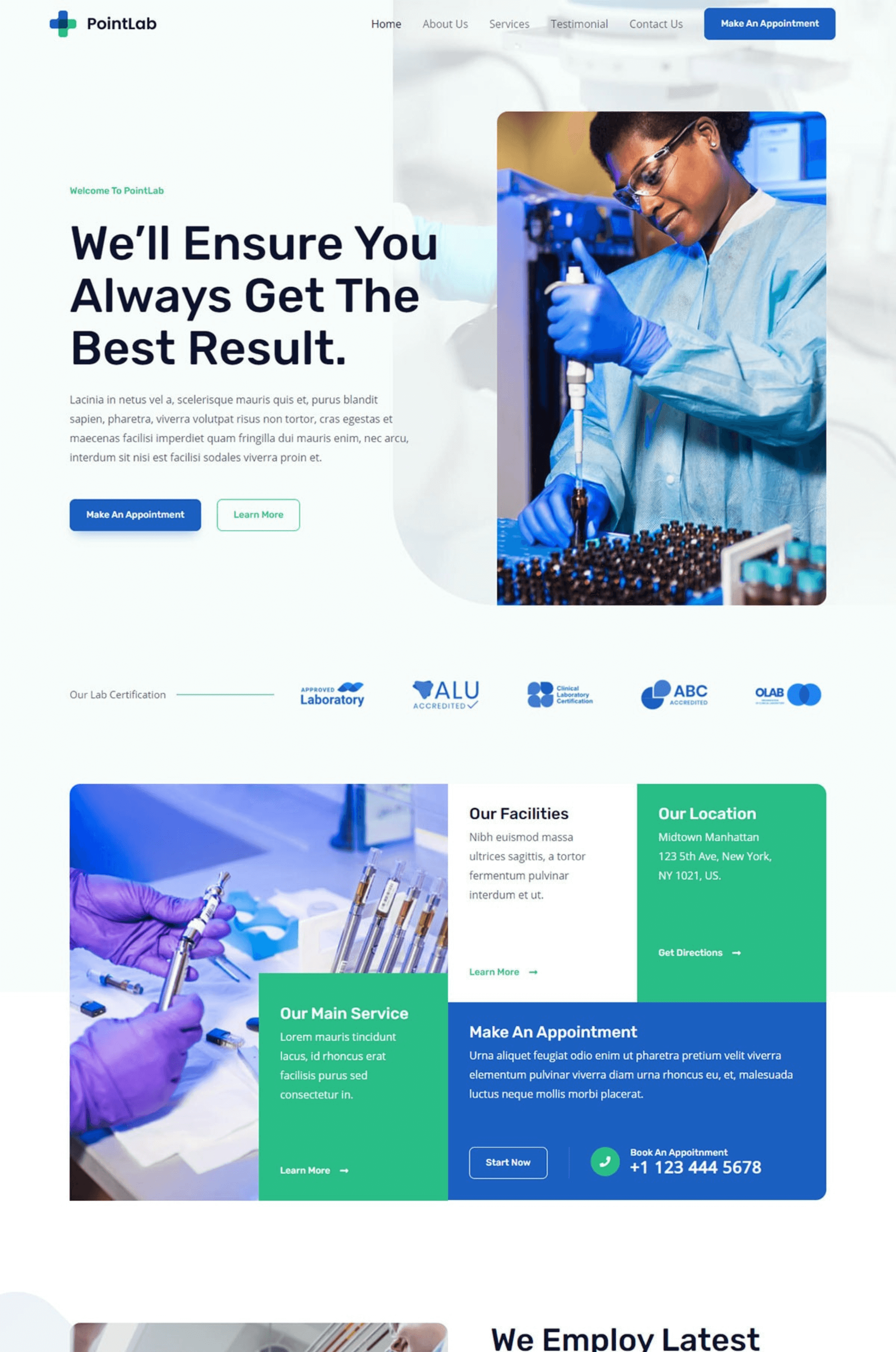 Research Lab Elementor Website Template