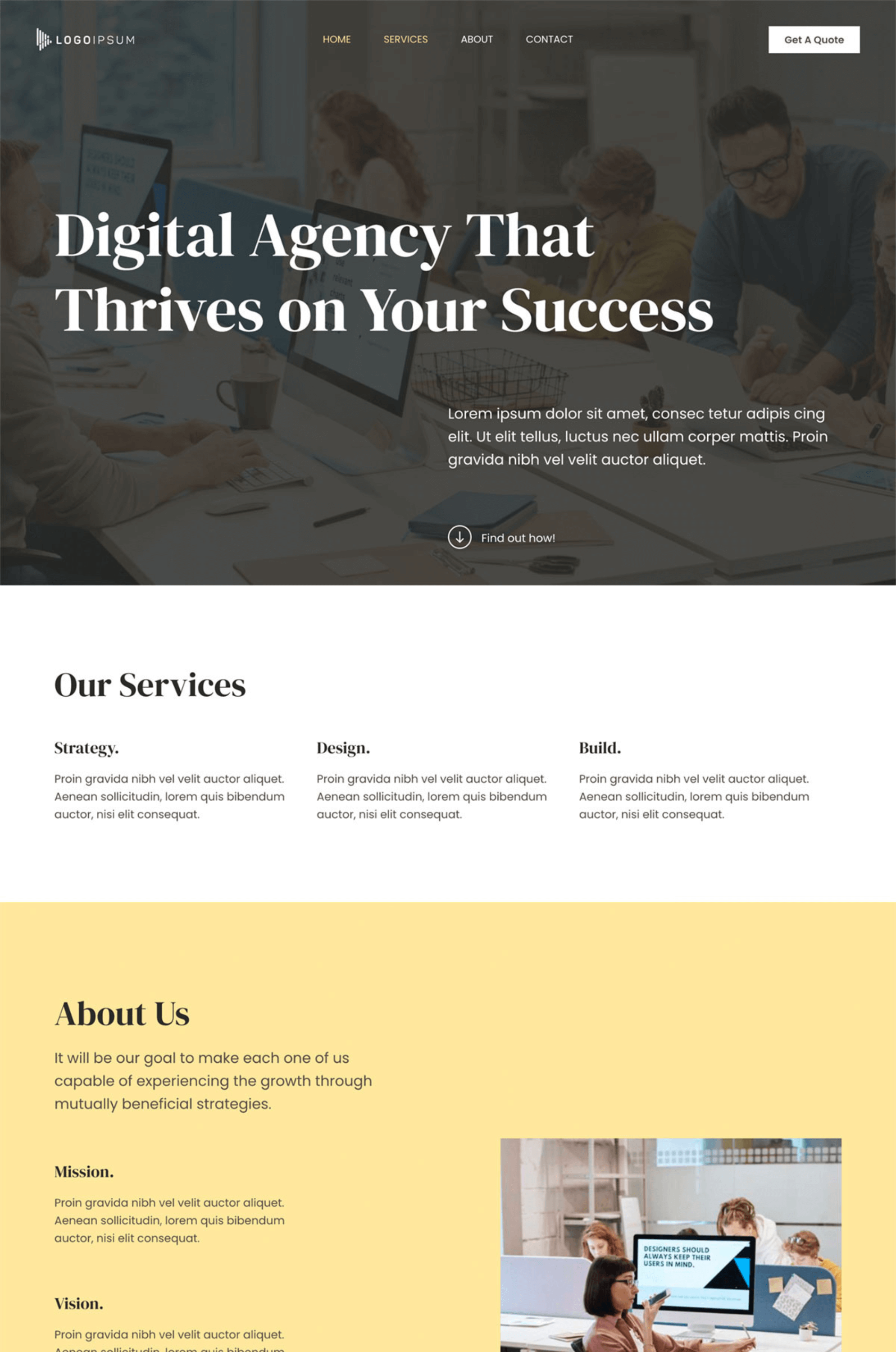 Digital Agency Elementor Website Template