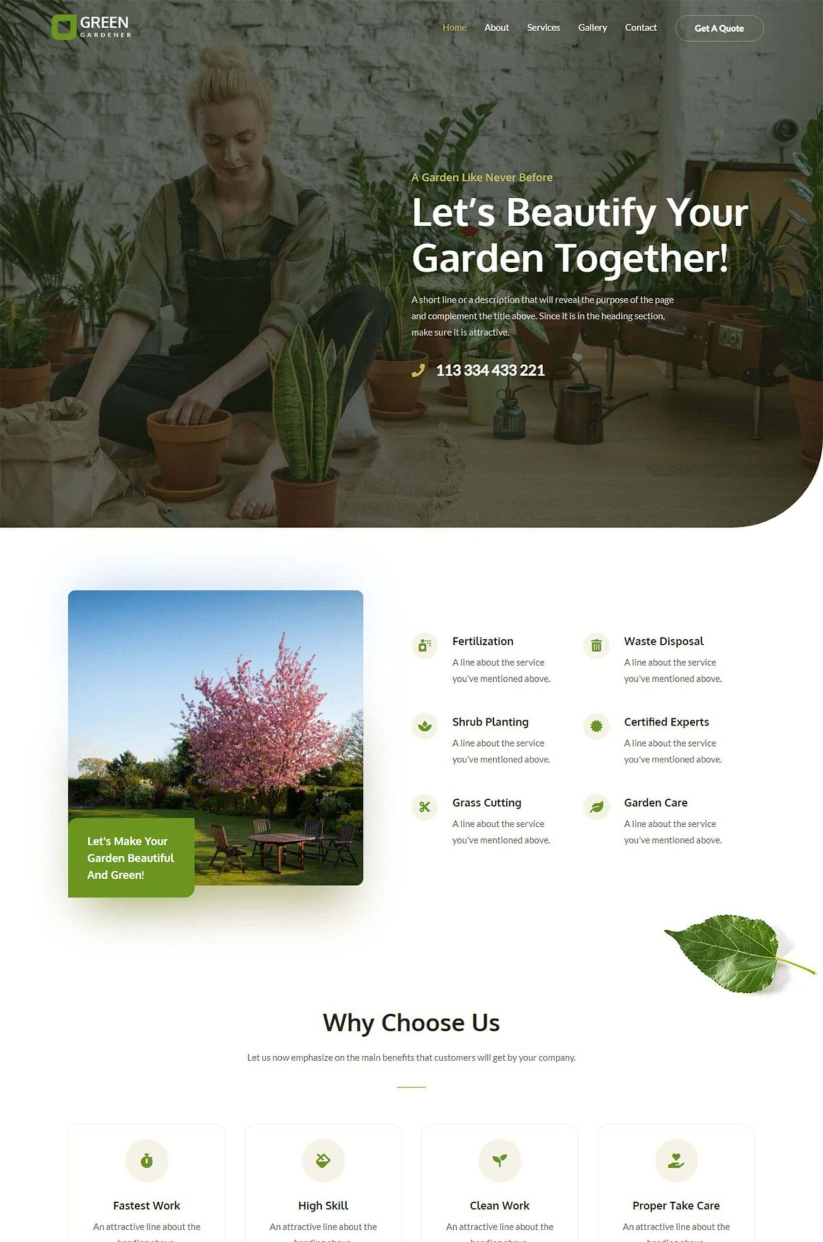 Garden Elementor Website Template