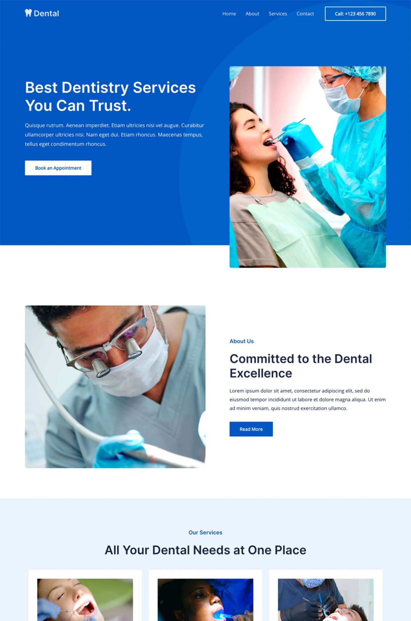 Dental Elementor Website Template