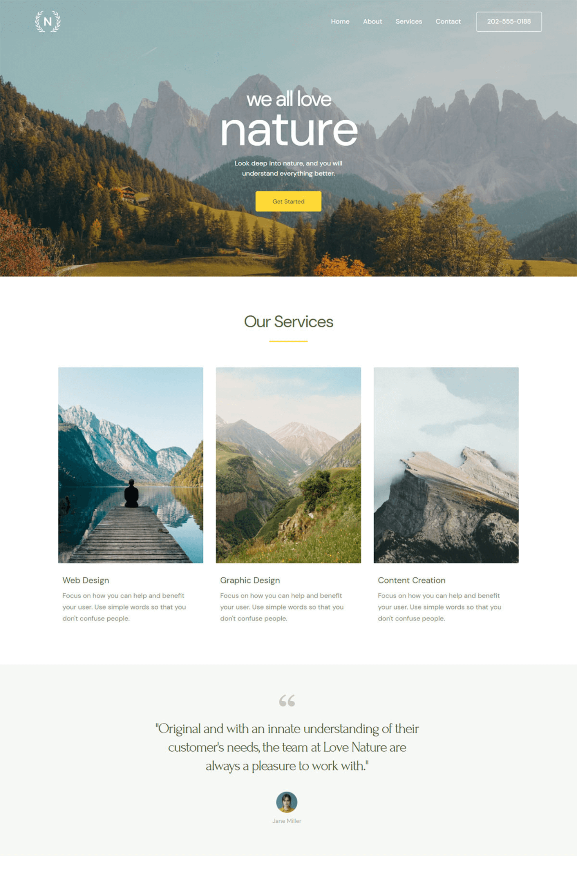 Nature Multipurpose Elementor Website Template