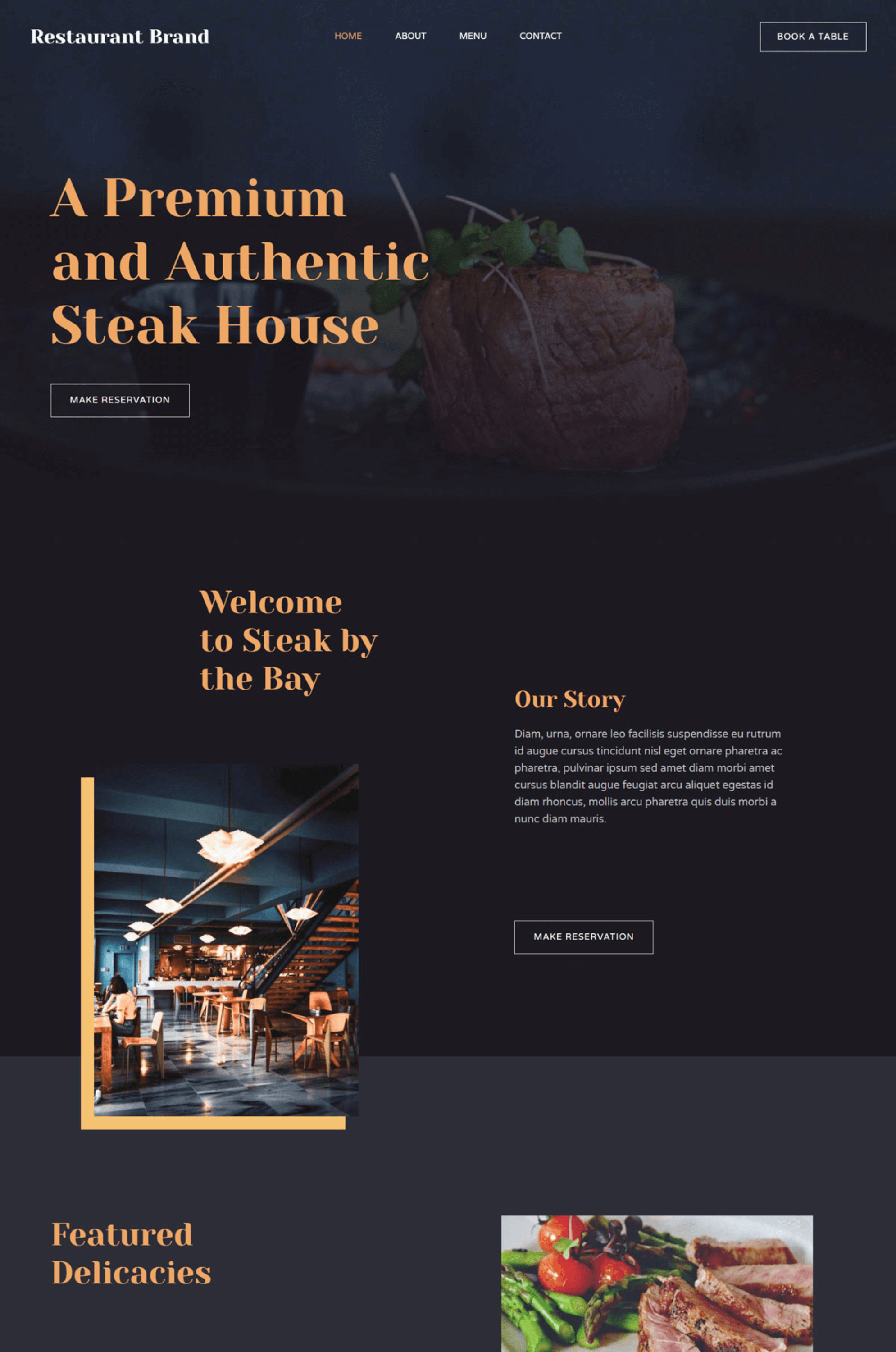 Restaurant Elementor Website Template