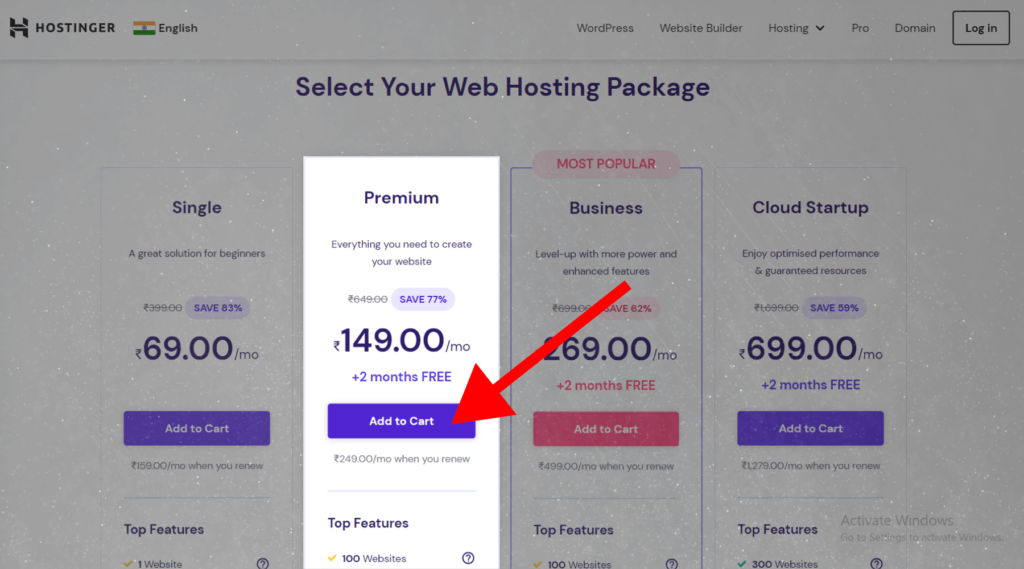 wptemplatesfinder Select a hosting plan