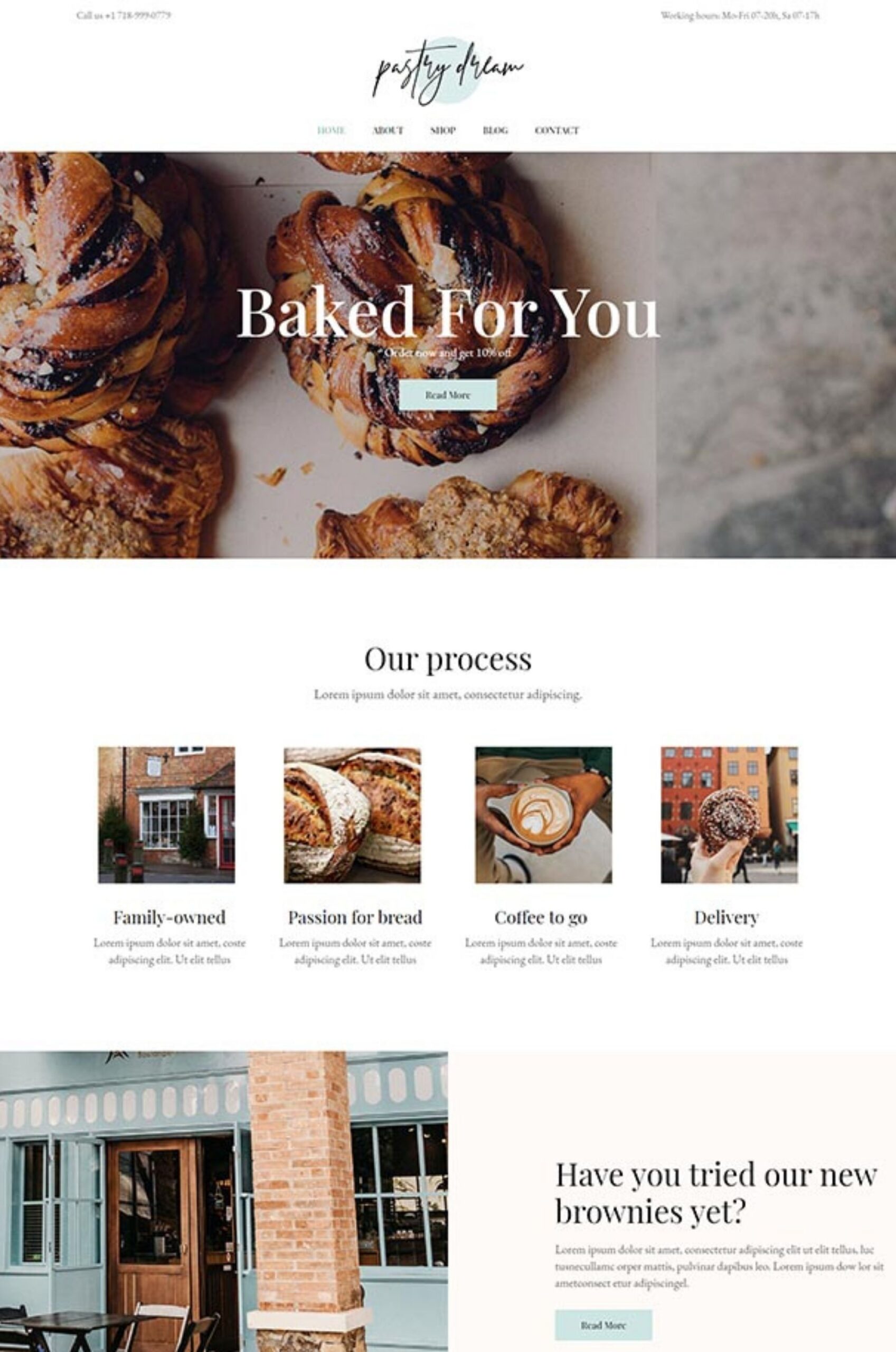 Bakery Shop Elementor Website Template