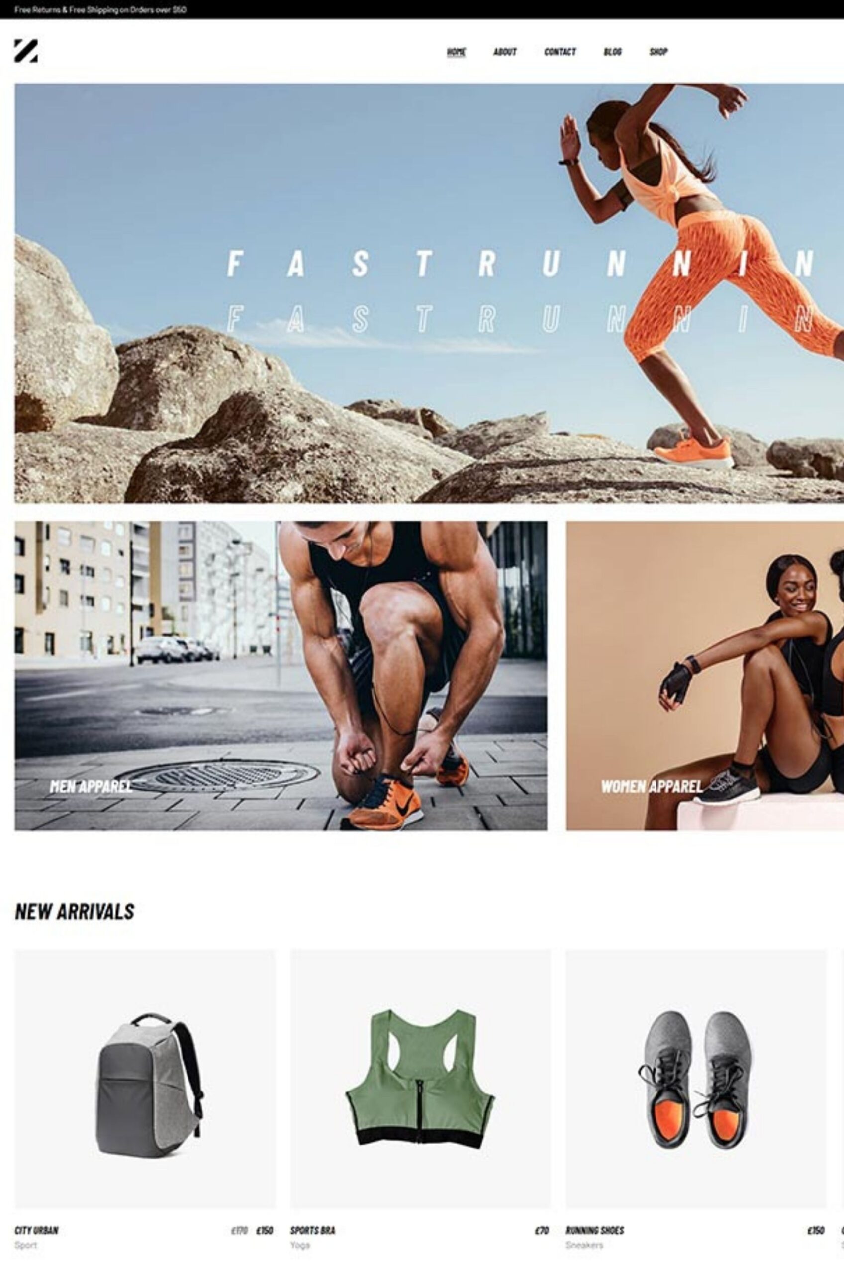 ECommerce Sports Shop Elementor Website Template