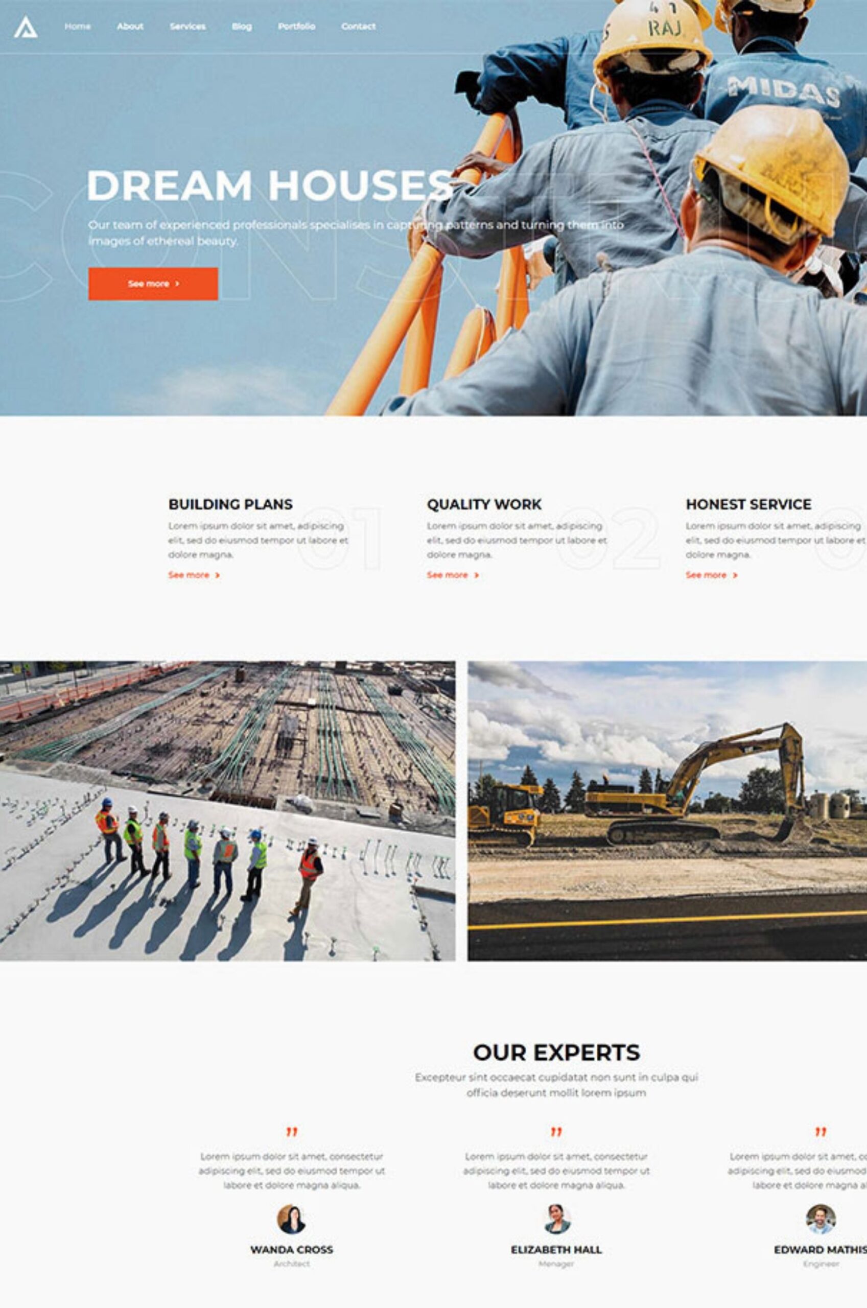 Construction Elementor Website Template