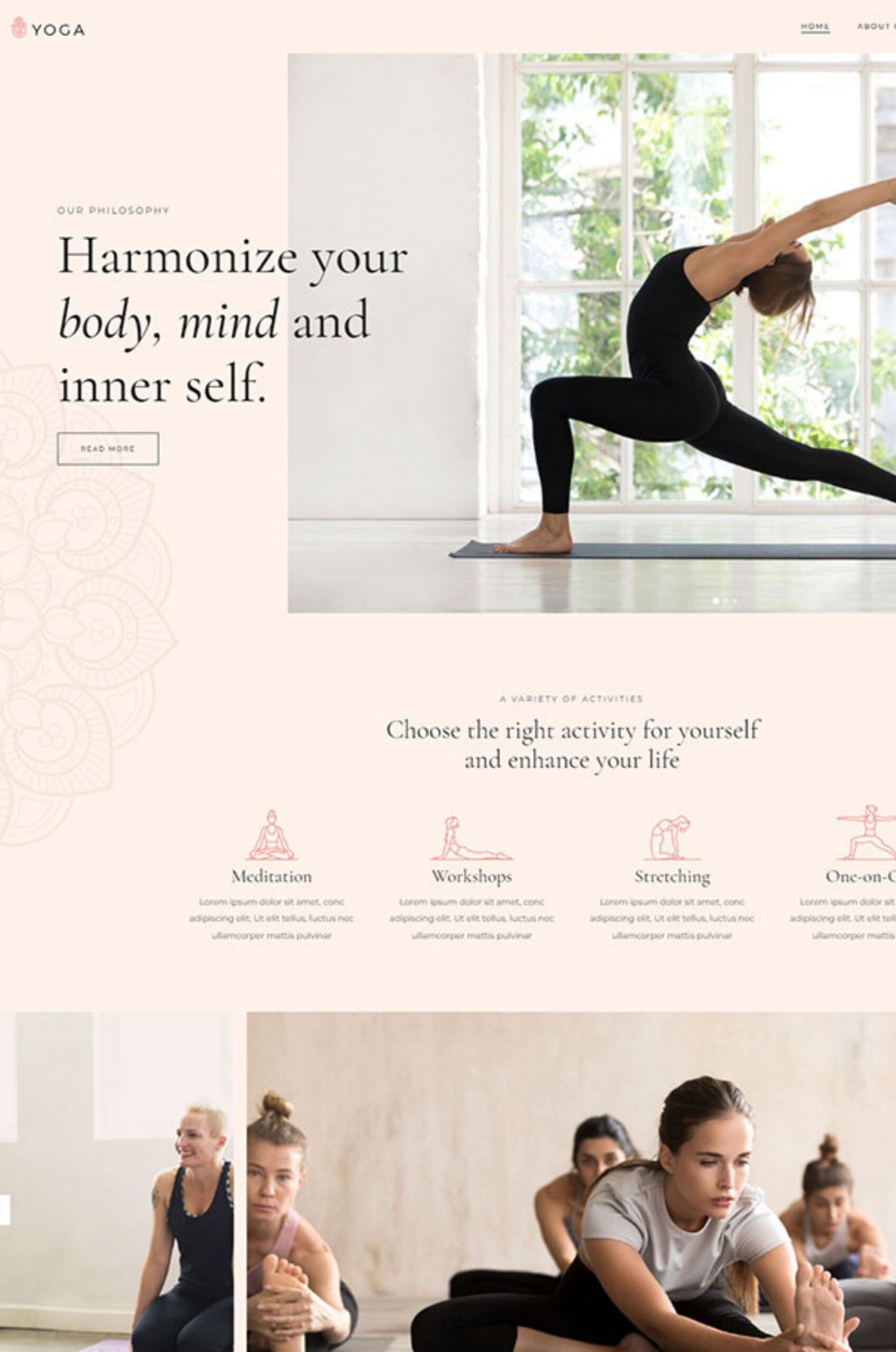 Yoga Studio Elementor Website Template