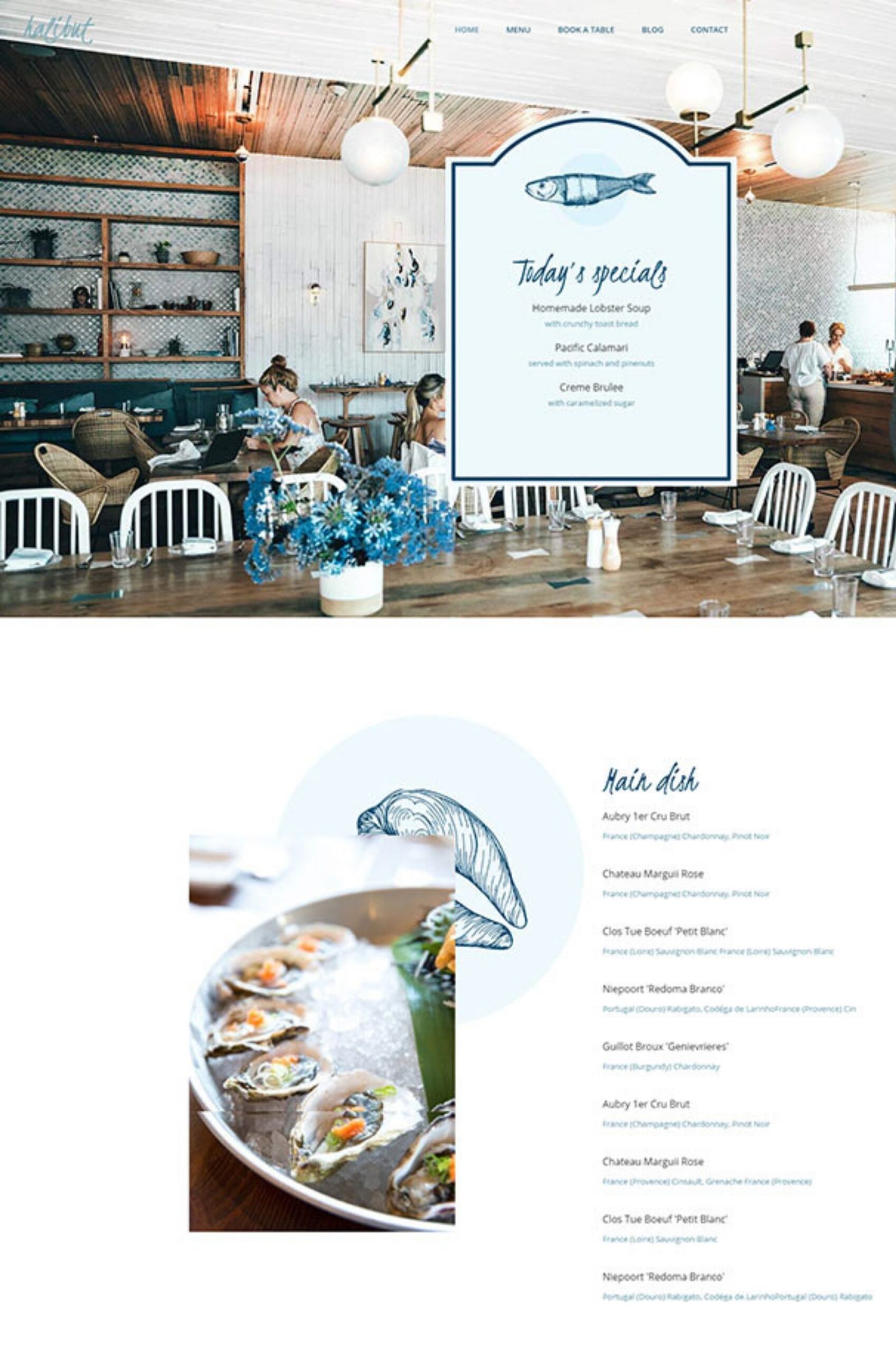 Seafood Restaurant Elementor Website Template