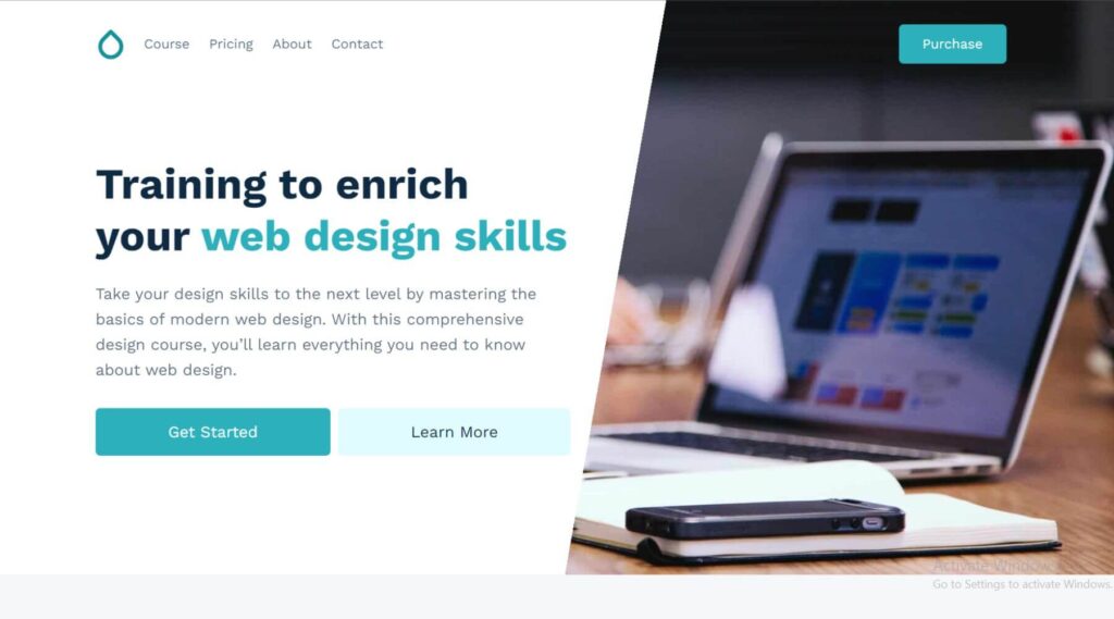 Digital Course WordPress Gutenberg Template