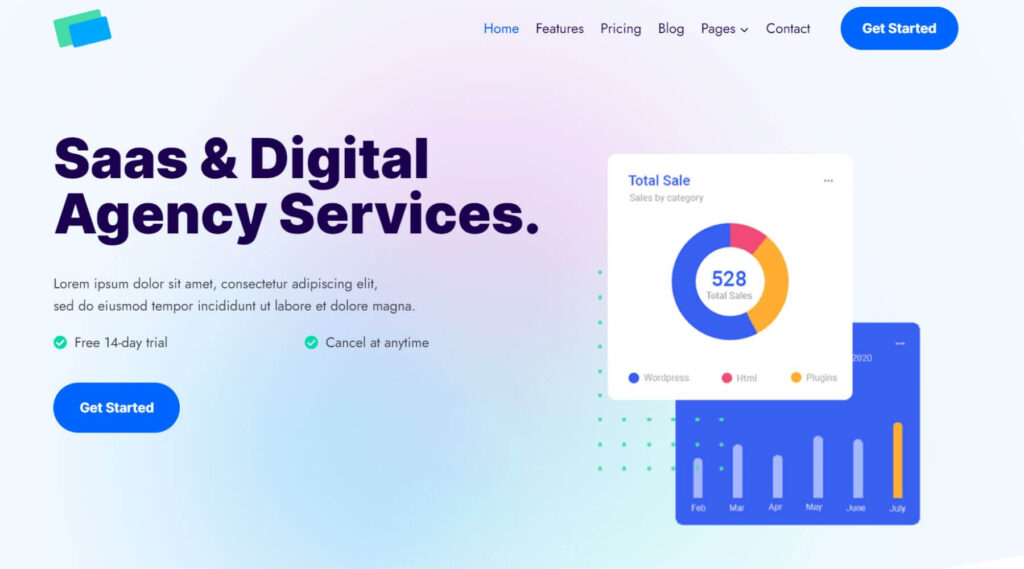 Digital Services WordPress Elementor Template