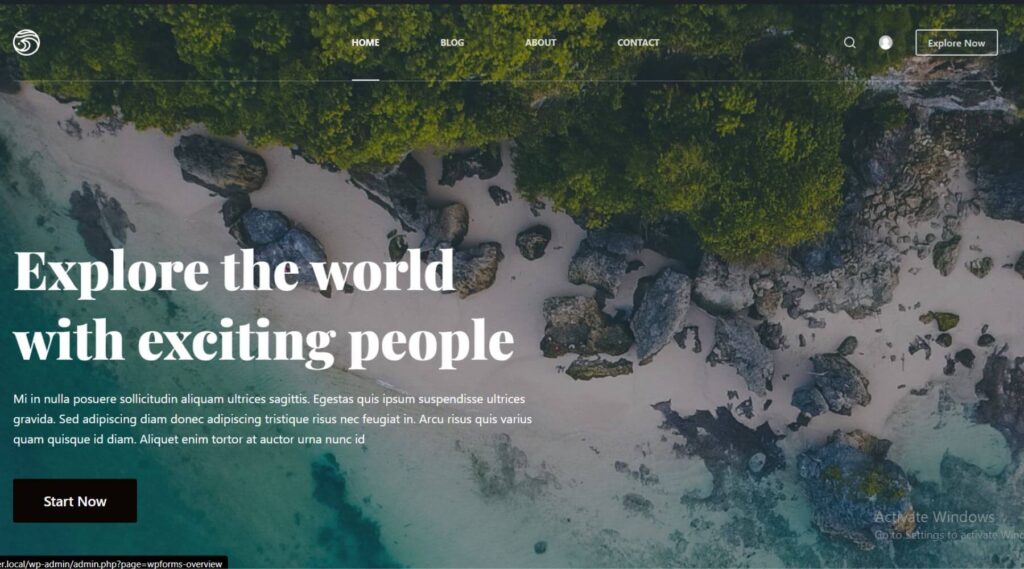 Travel Elementor Website Template