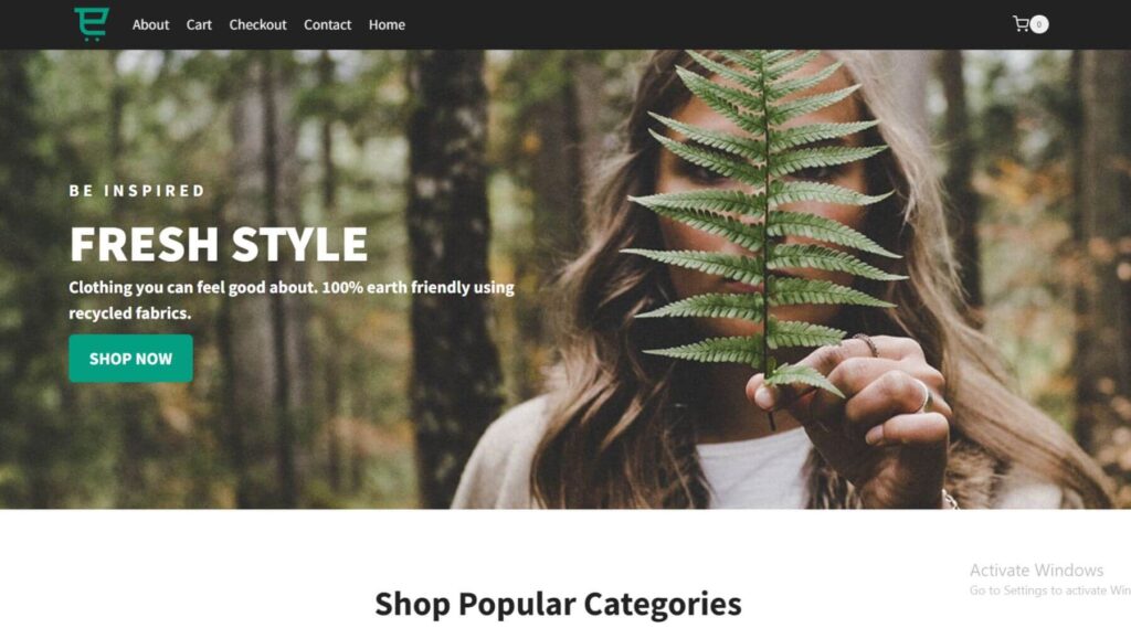 E-Commerce Gutenberg Website Template