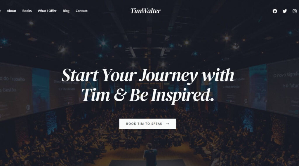 Public Speaker Elementor Website Template