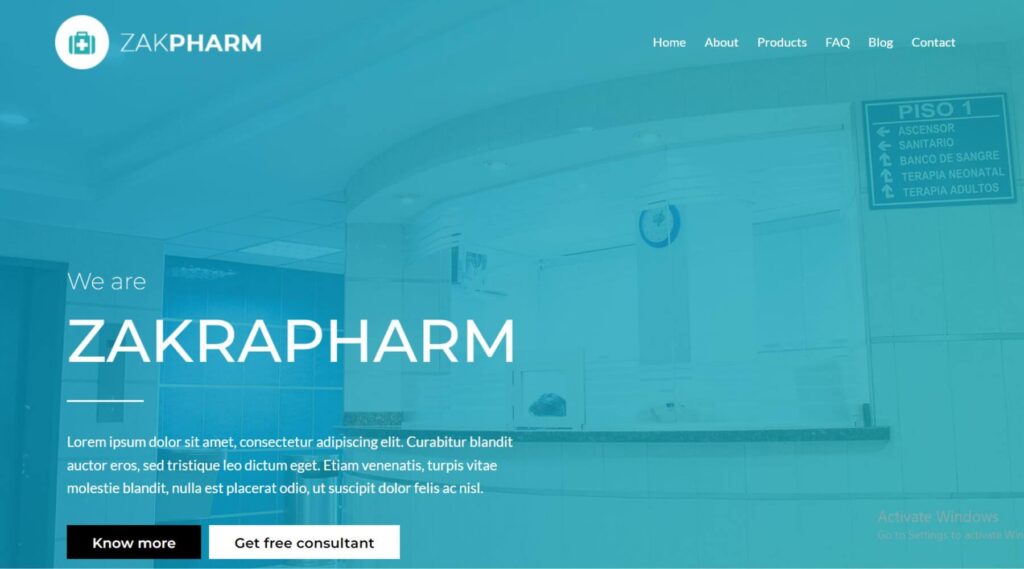 Pharmacy Elementor Website Template