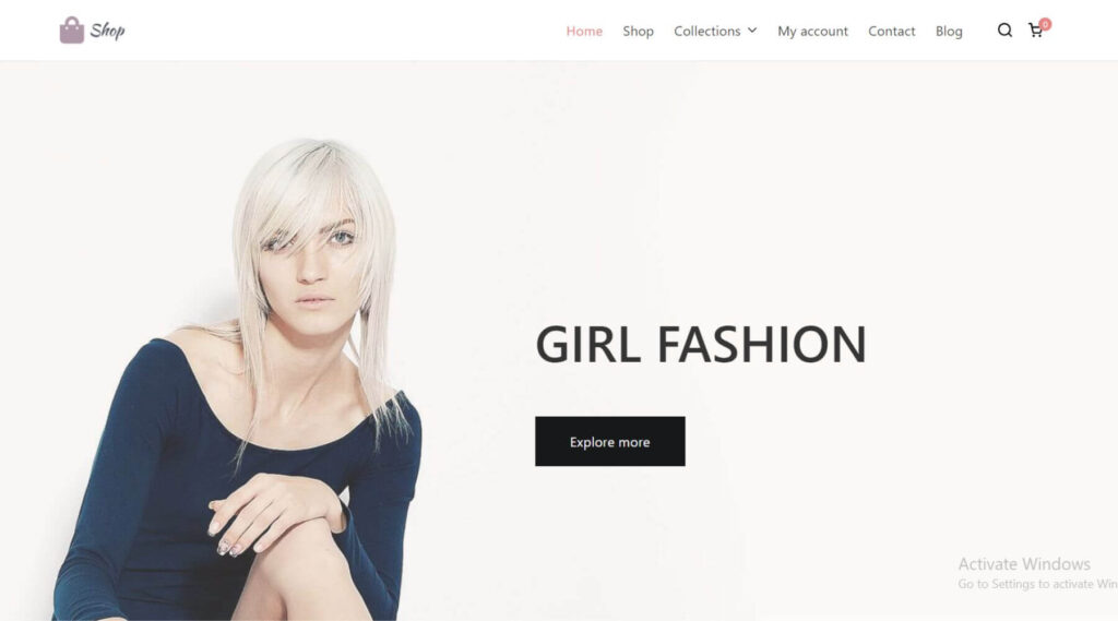 Fashion Shop Elementor Website Template