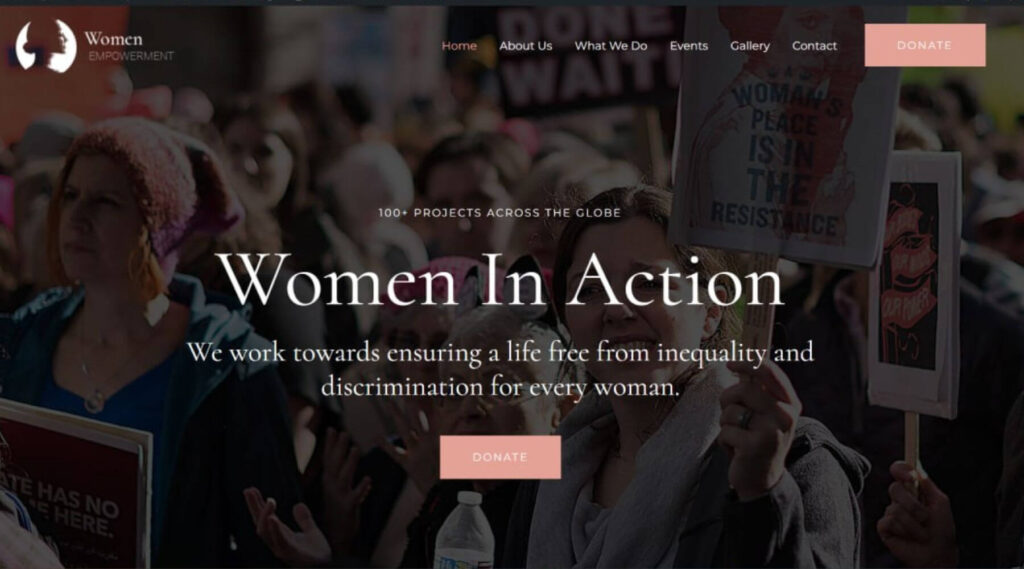 Women Empowerment Elementor Website Template