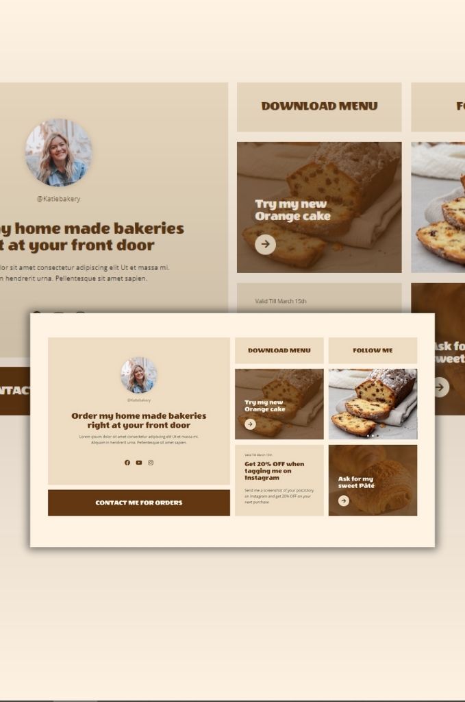 Local Bakery Bio Elementor Website Template