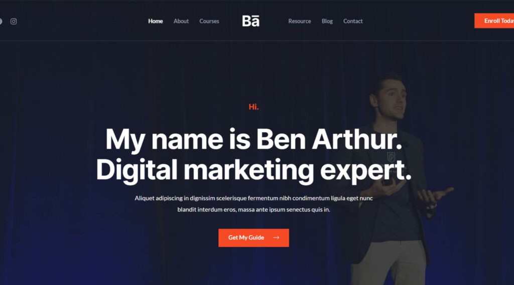 Digital Marketing Elementor Website Template