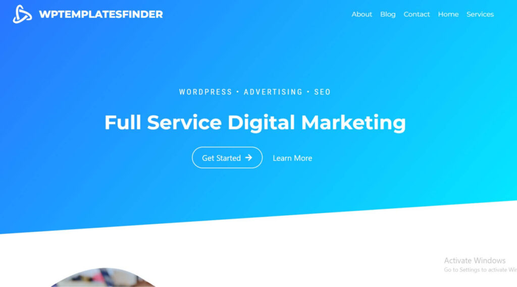 Marketing Agency Gutenberg Website Template