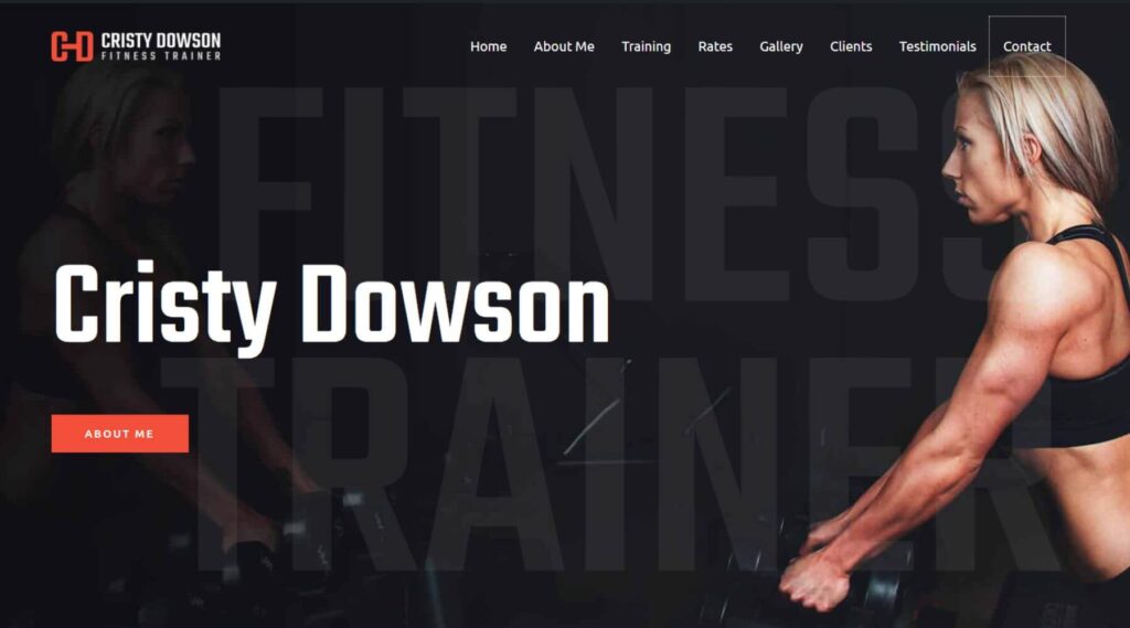 Personal Fitness Trainer Elementor Website Template