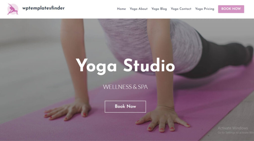 Yoga Studio Elementor Website Template