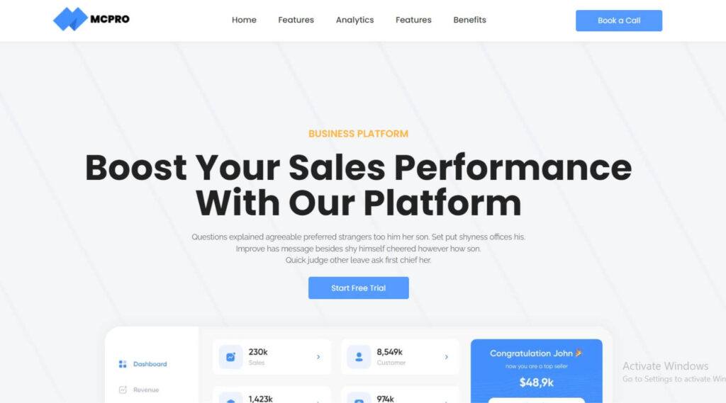 Digital Product SaaS Elementor Website Template