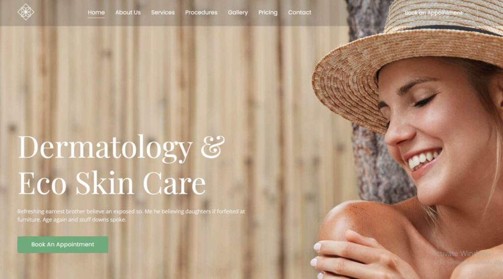 Eco Skincare Elementor Website Template