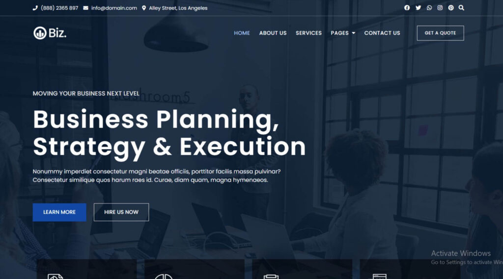 Consulting Business Elementor Website Template