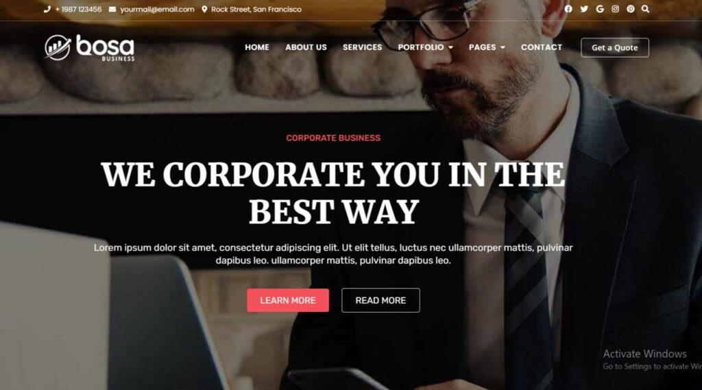 All in one Business Elementor Website Template