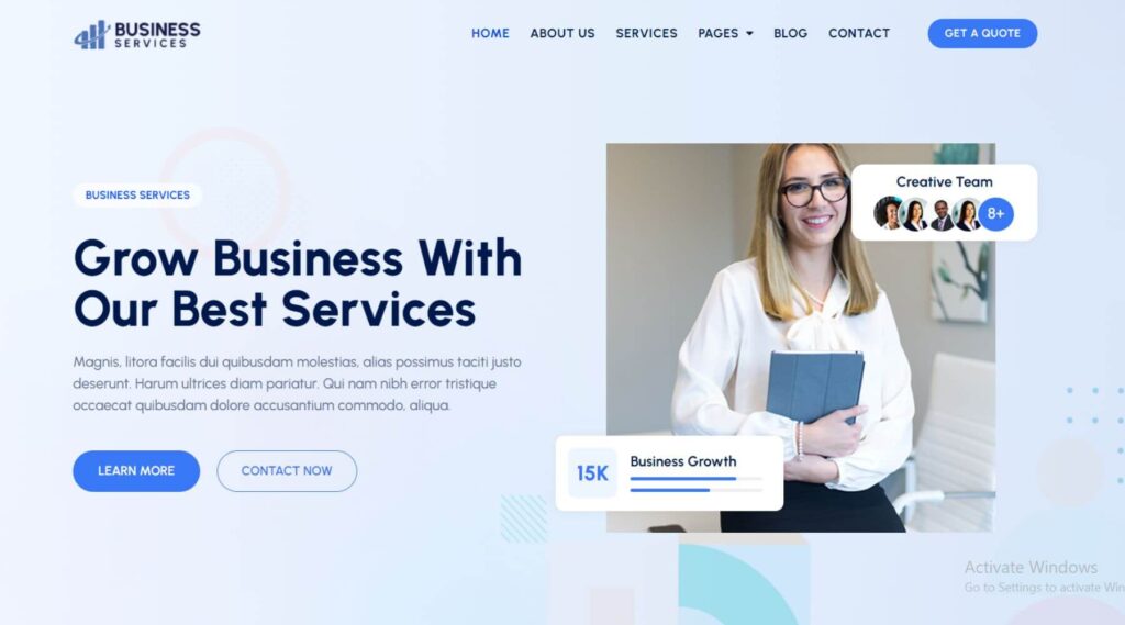 Digital Marketing Agency Elementor Website Template