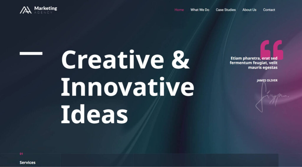 Marketing Agency Elementor Website Template