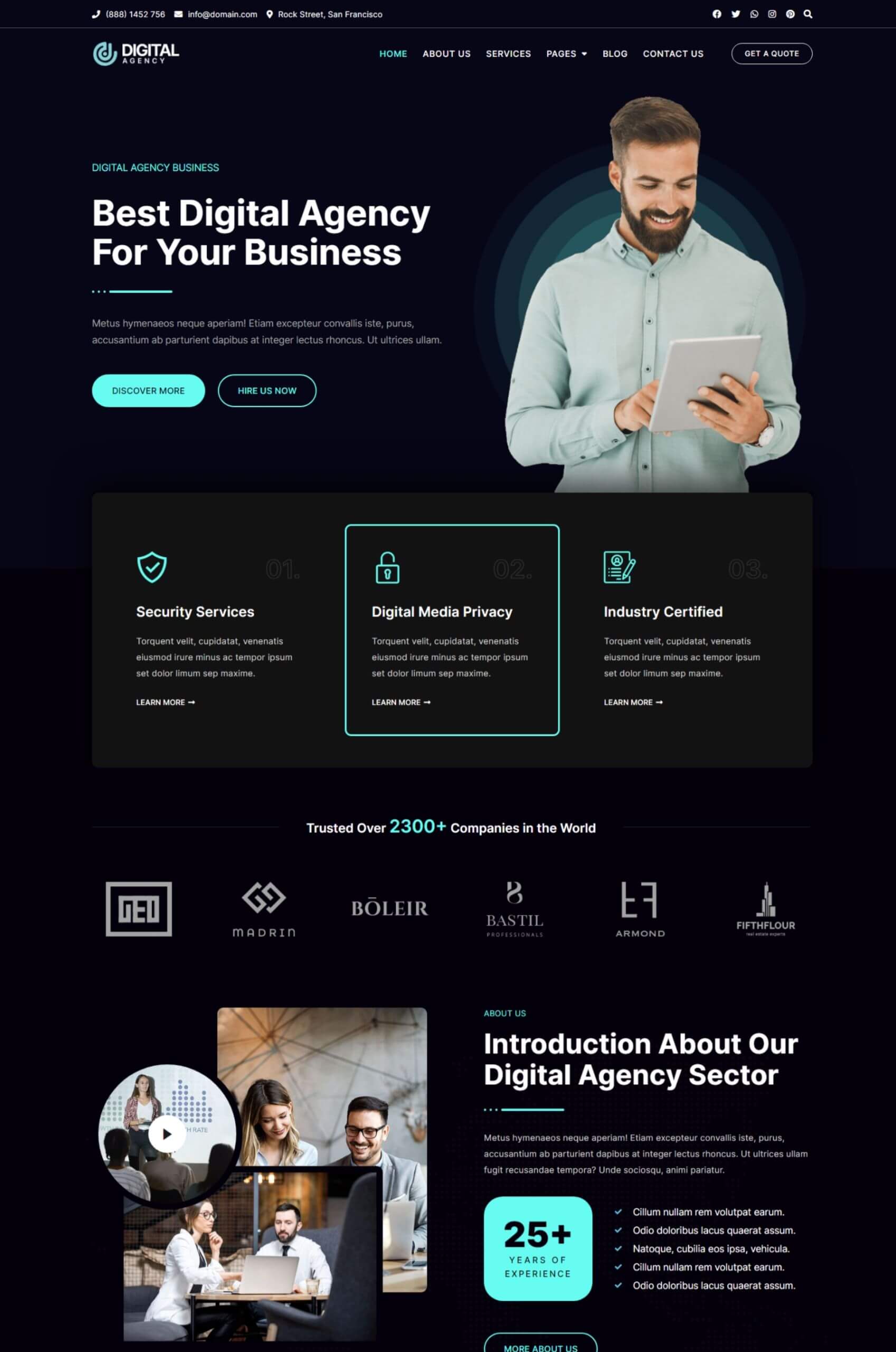 Digital Agency Elementor Website Template