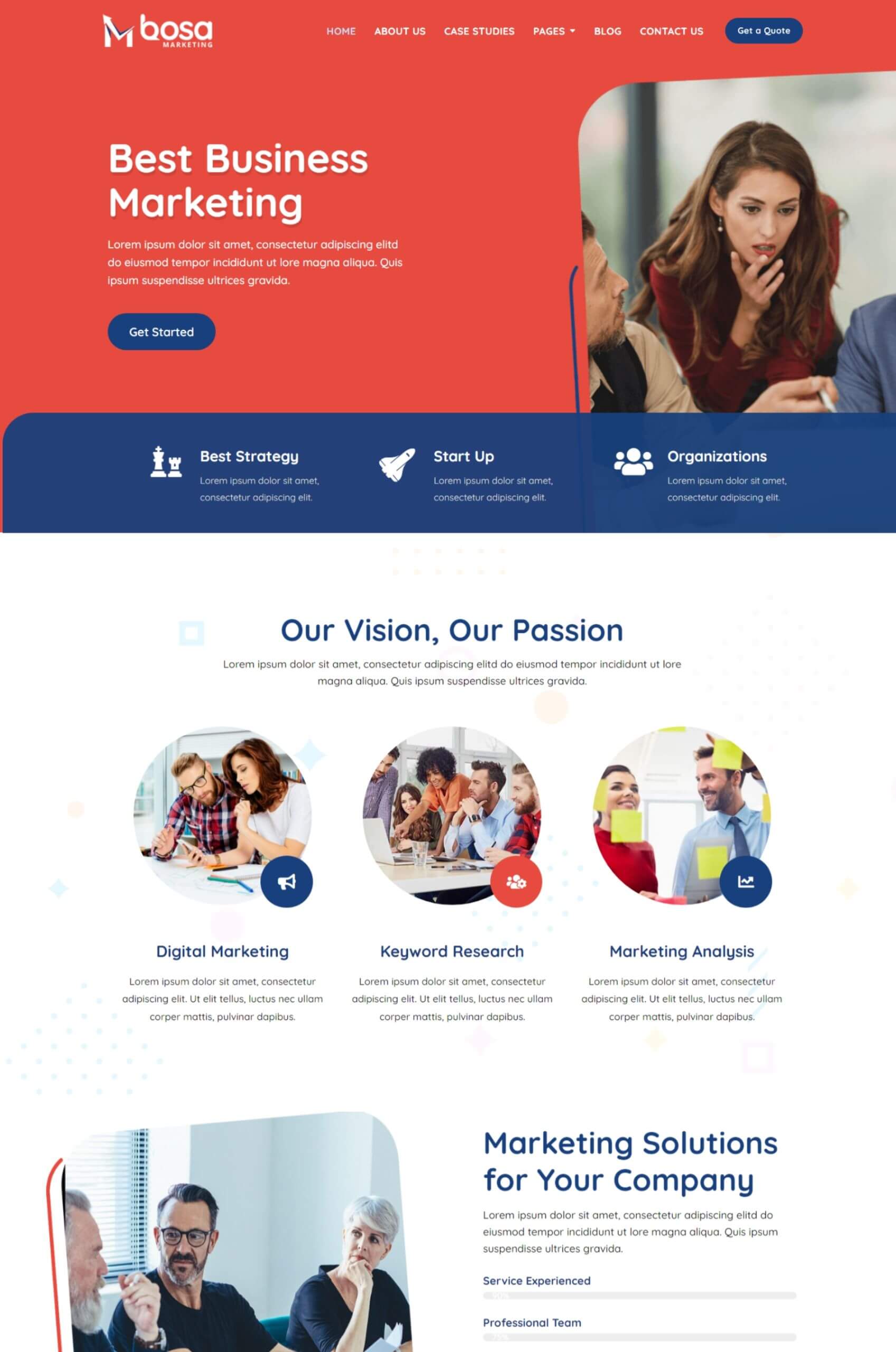 Marketing Agency Elementor Website Template