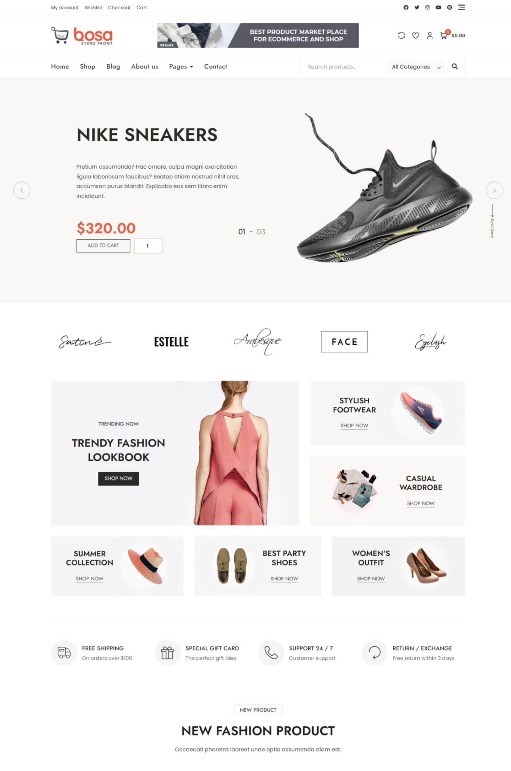 Multipurpose WordPress eCommerce Template for free