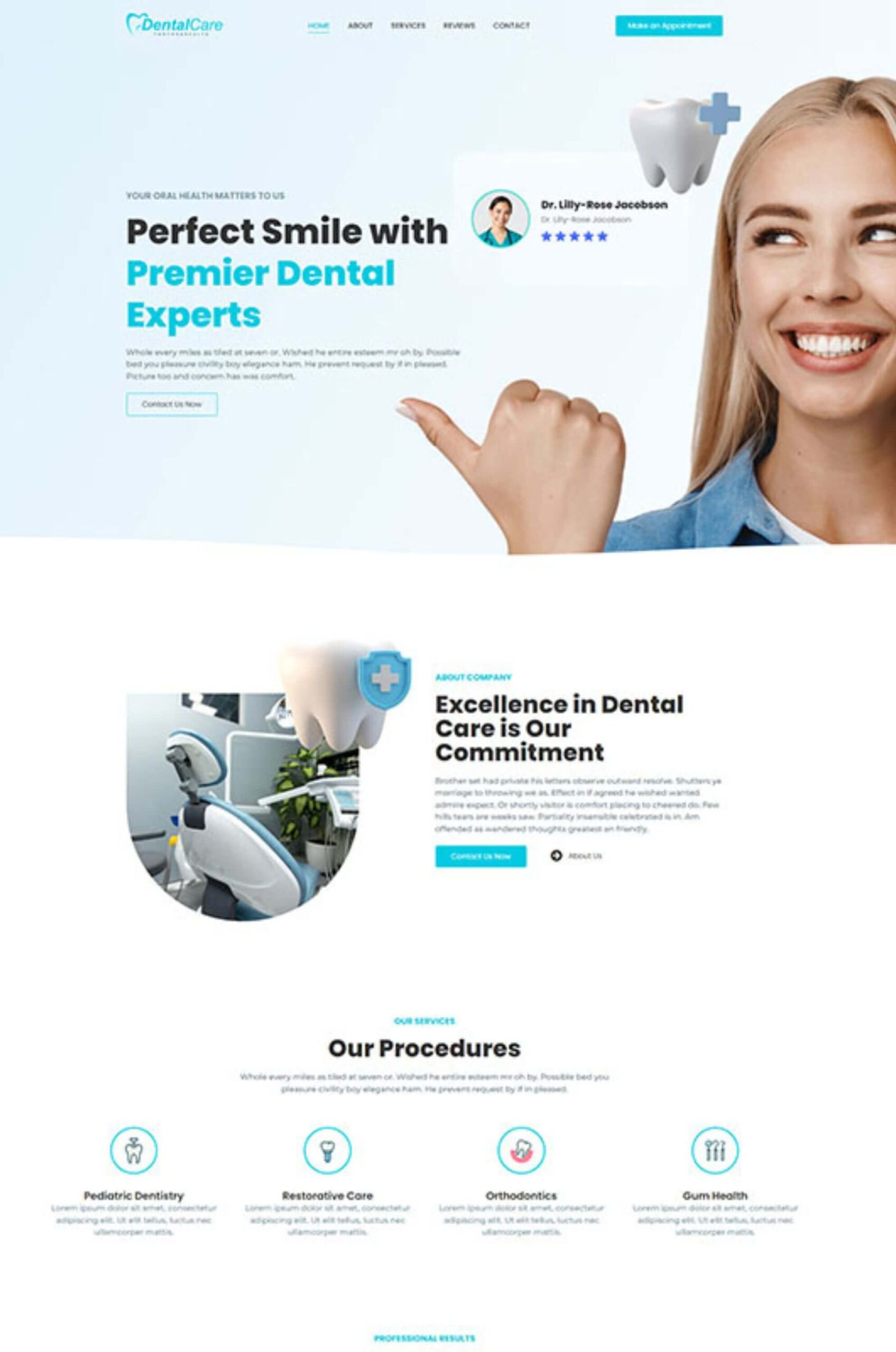 Dental Elementor Website Template